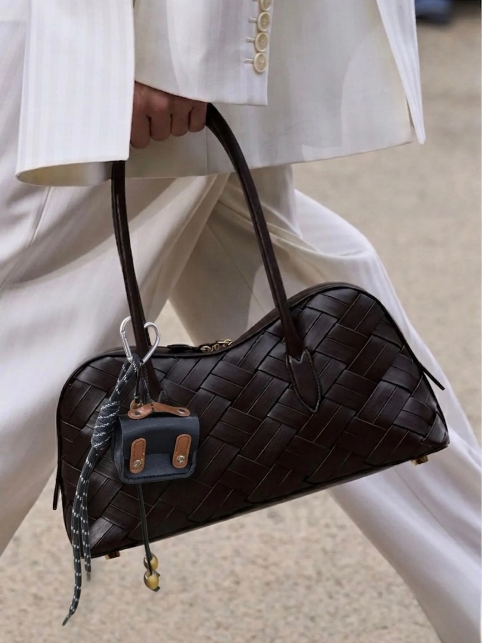 Mini Case Brown And Black Bag Charm - Image 4