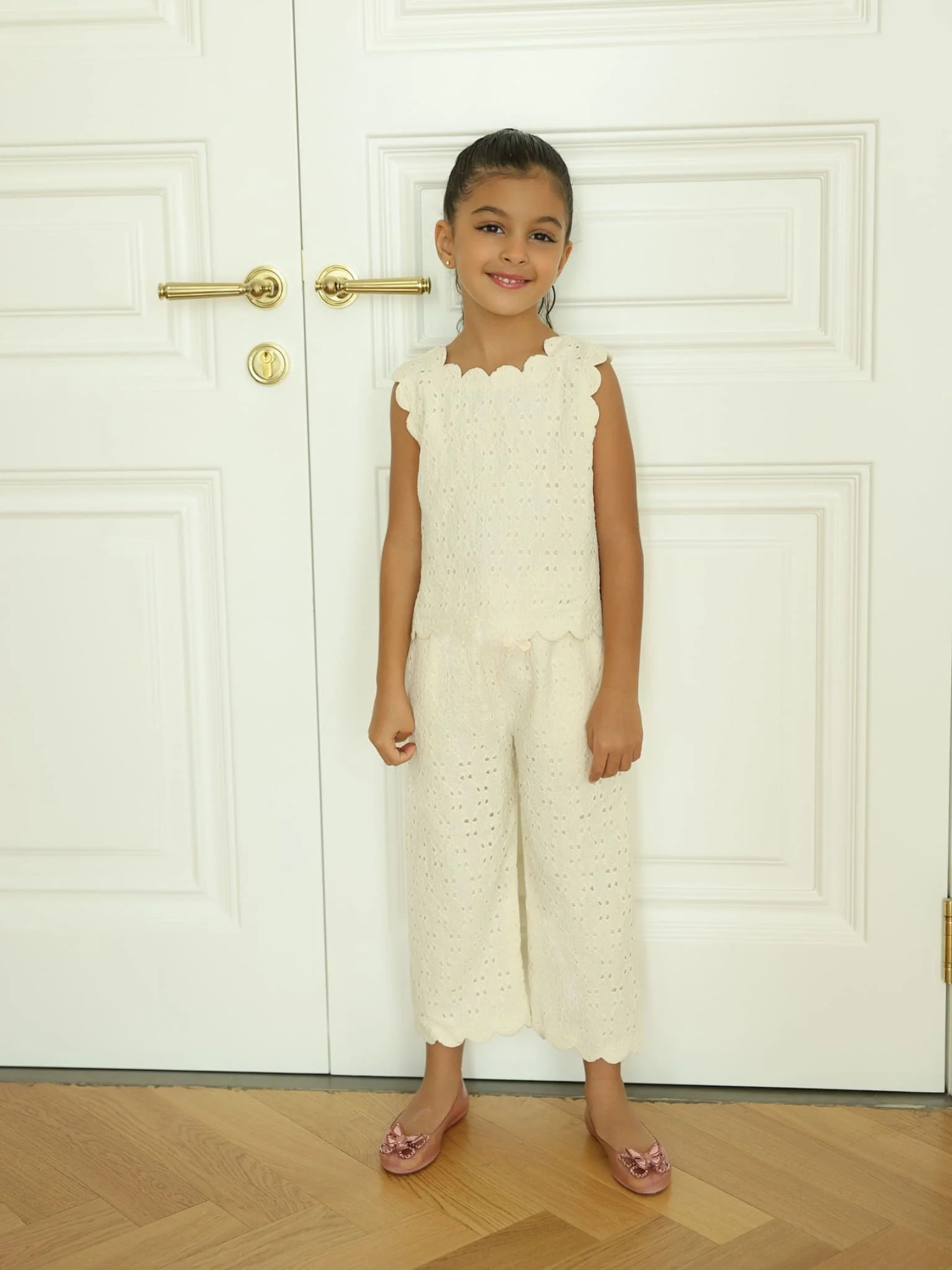 Mini Cassia Crochet Co Ord Set For Girls