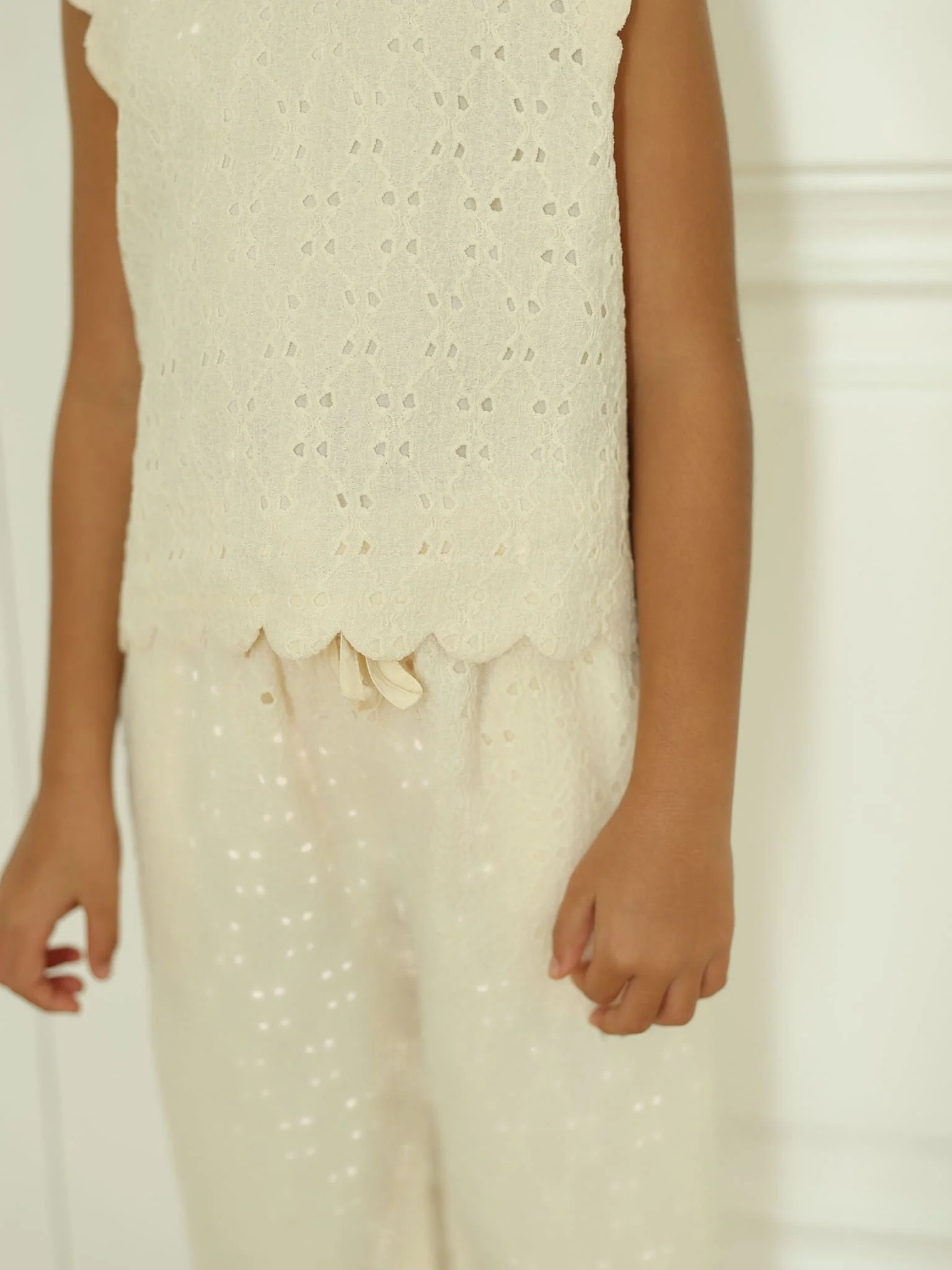 Mini Cassia Crochet Co Ord Set For Girls - Image 2