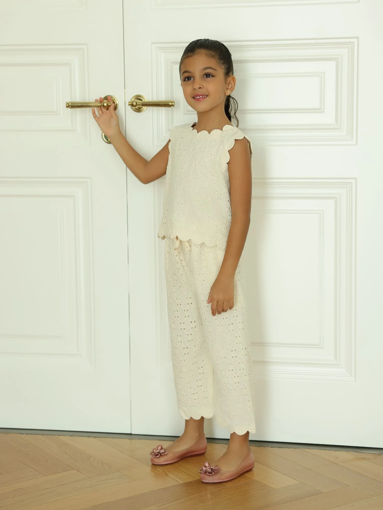 Mini Cassia Crochet Co Ord Set For Girls - Image 5