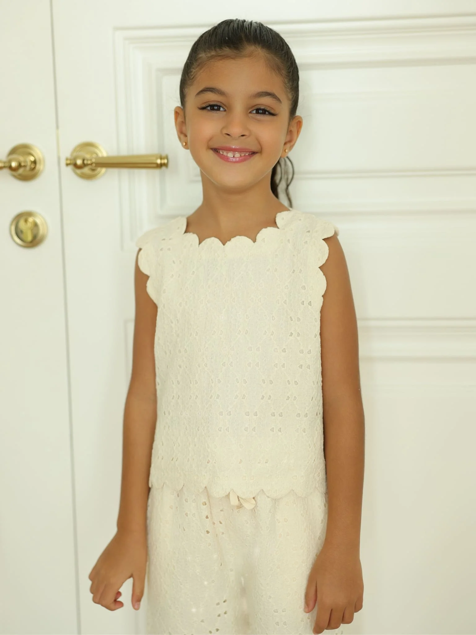 Mini Cassia Crochet Co Ord Set For Girls - Image 6