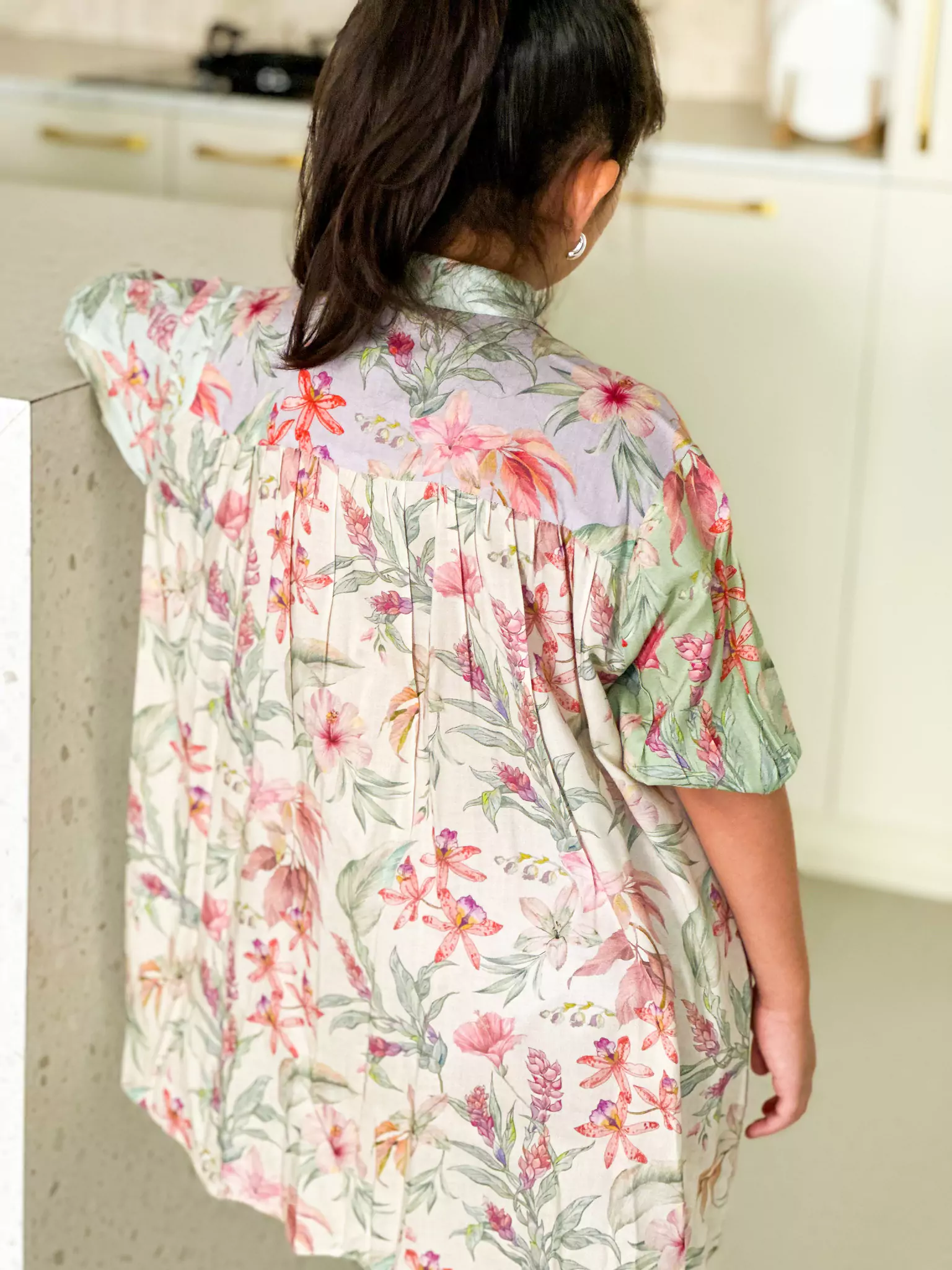 Mini Corsage Floral Pocket Dress - Image 6