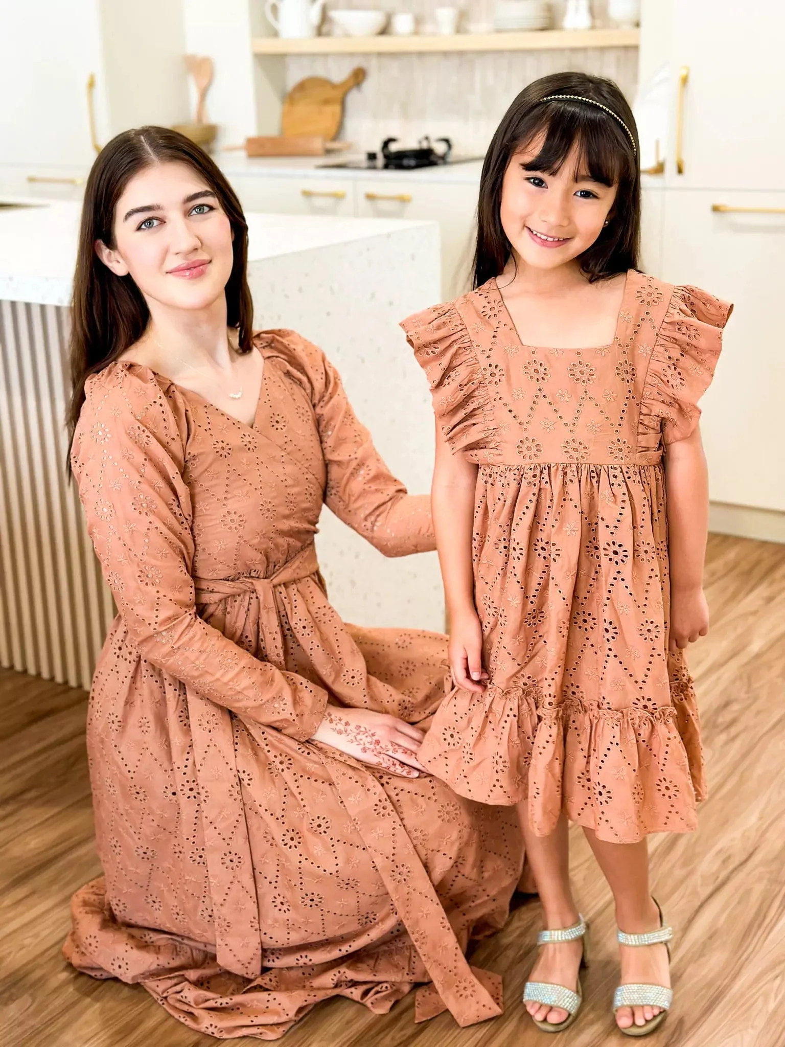 Mini Creamsicle Cut Work Embroidered Dress - Image 7