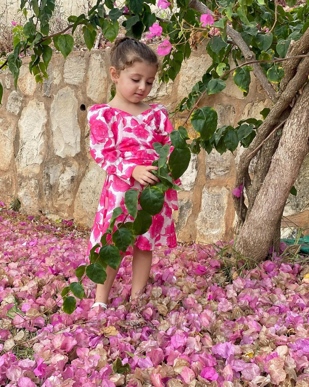 Mini Flora In Cotton Dress - Image 10