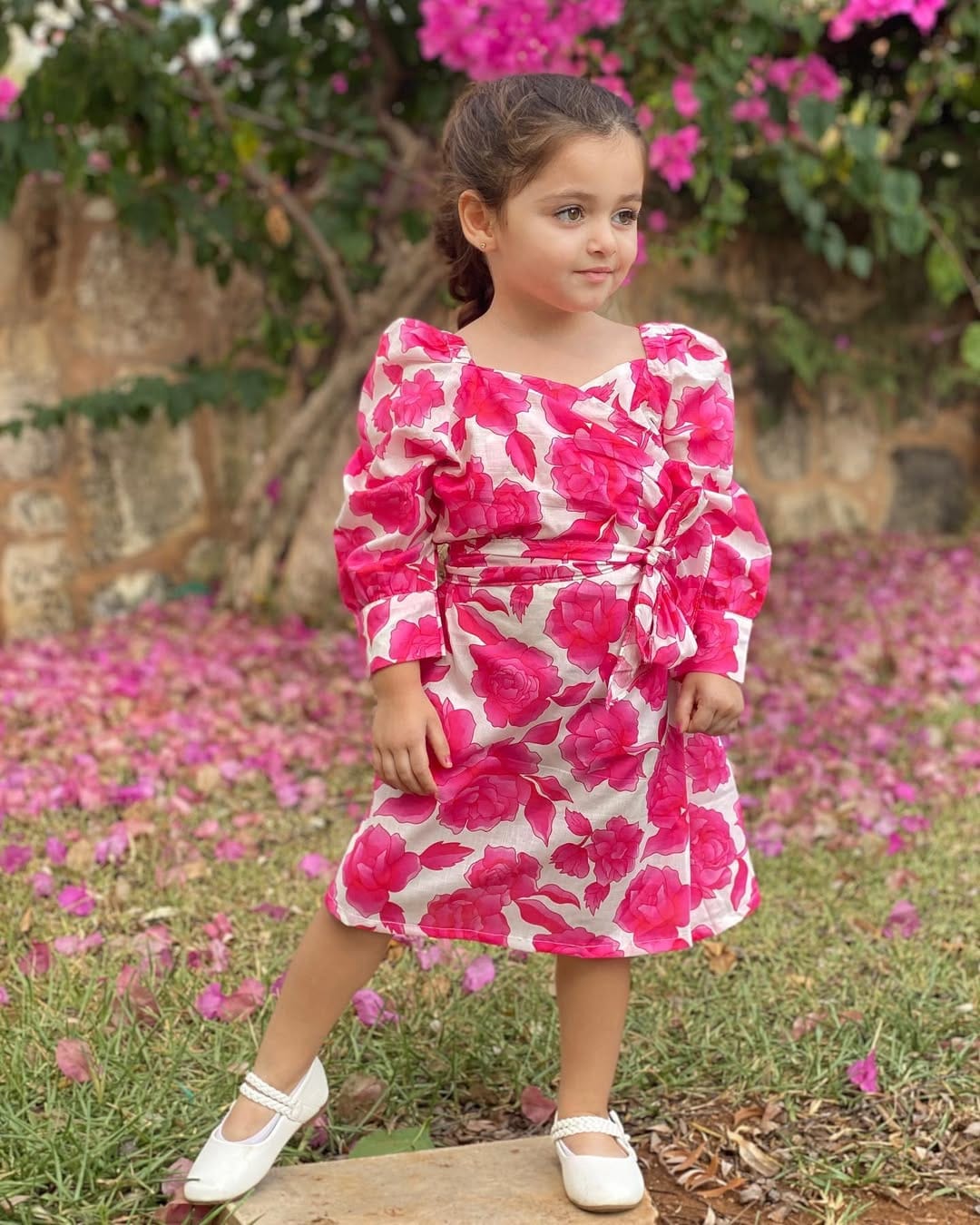 Mini Flora In Cotton Dress - Image 12