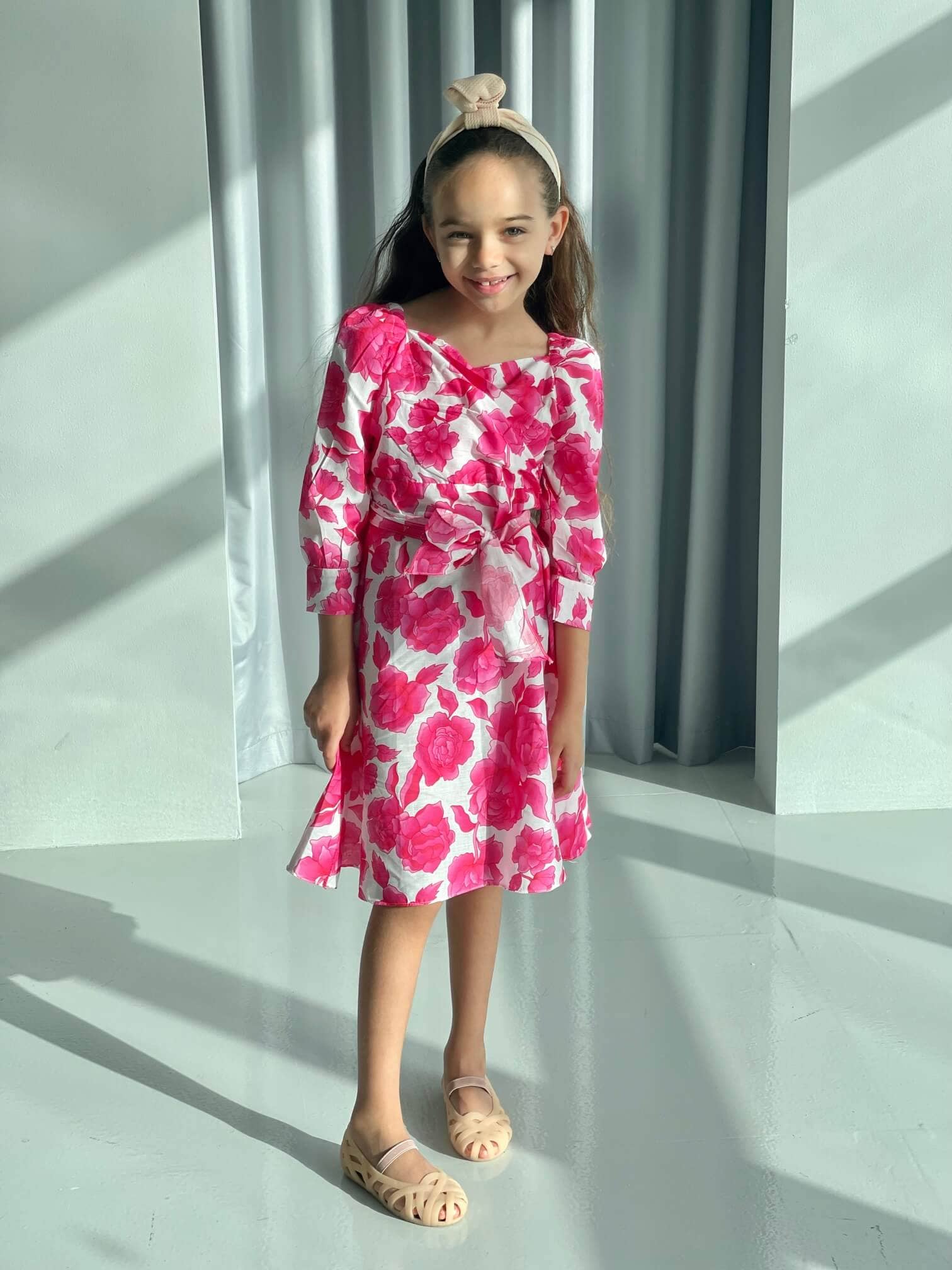 Mini Flora In Cotton Dress - Image 16