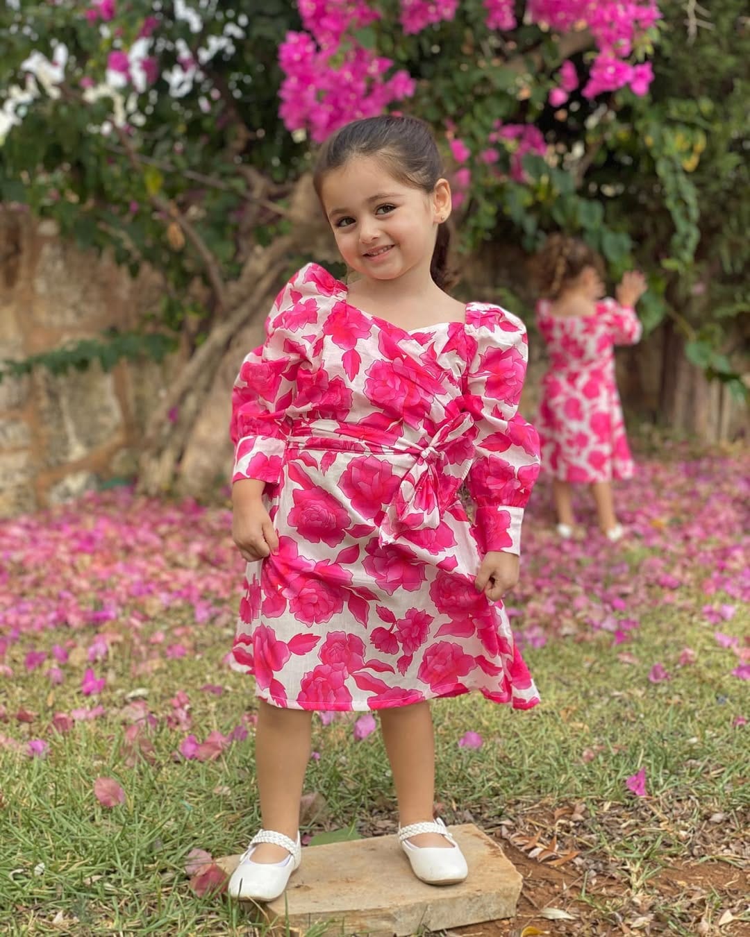 Mini Flora In Cotton Dress - Image 17