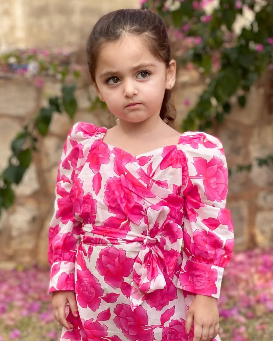 Mini Flora In Cotton Dress - Image 7