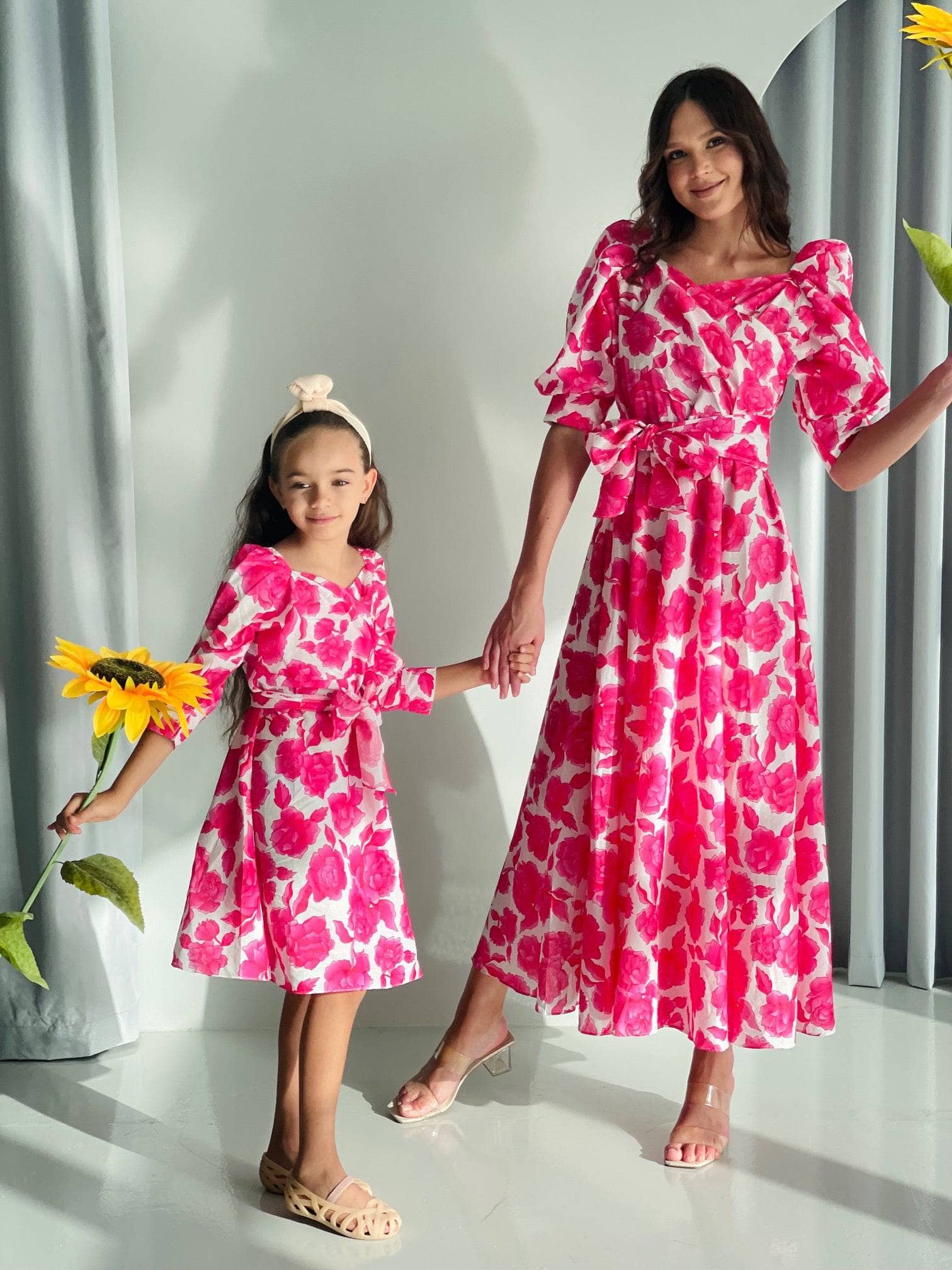 Mini Flora In Cotton Dress - Image 8