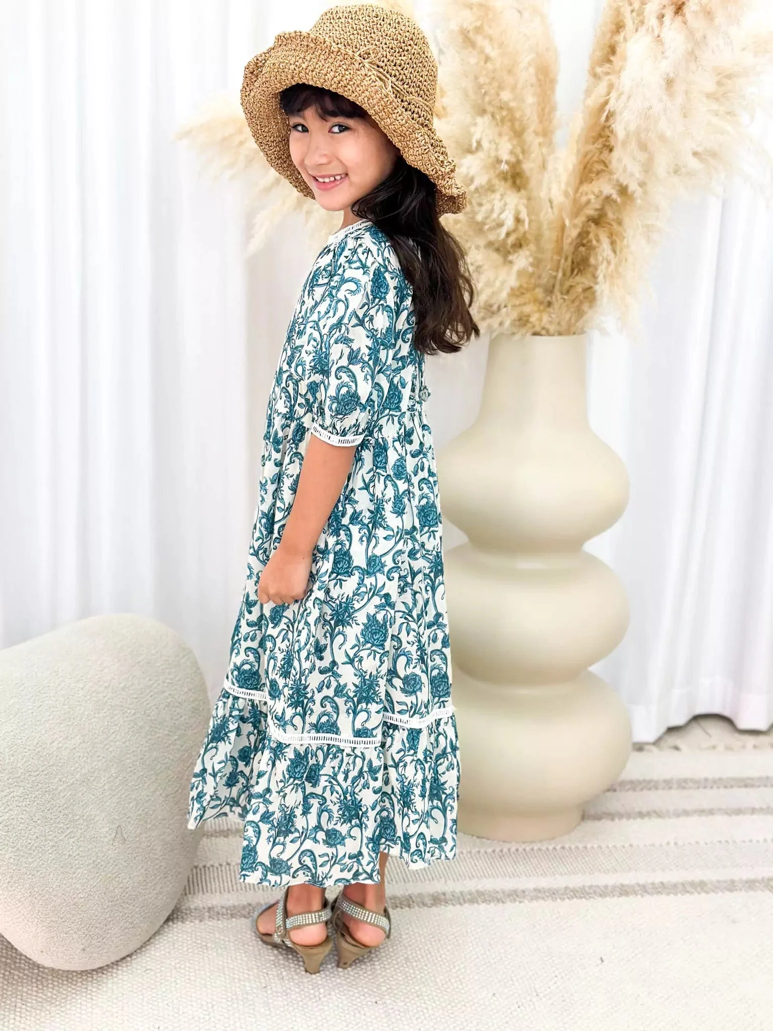 Mini French Flora Lace Long Dress - Image 11