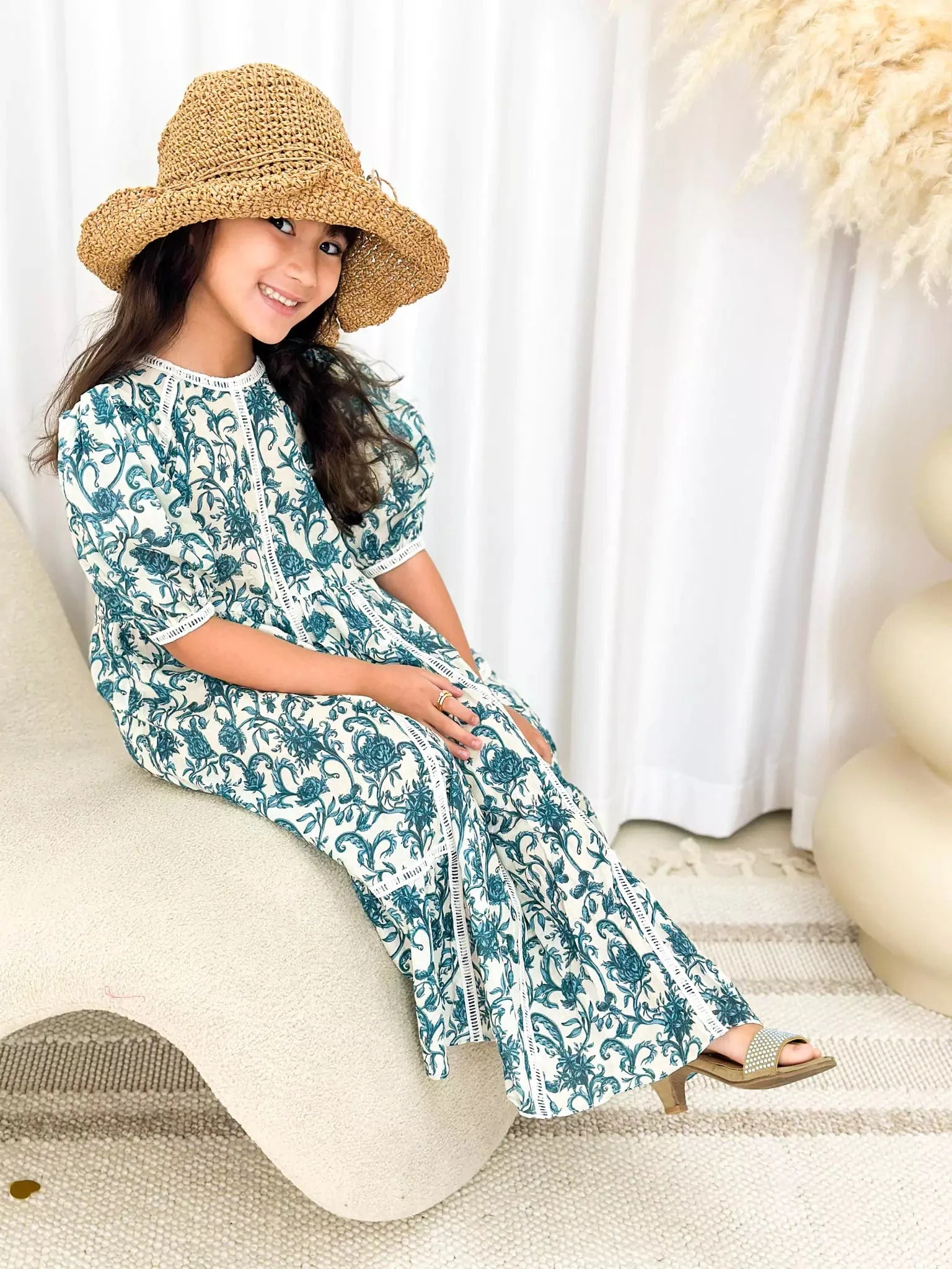 Mini French Flora Lace Long Dress - Image 12