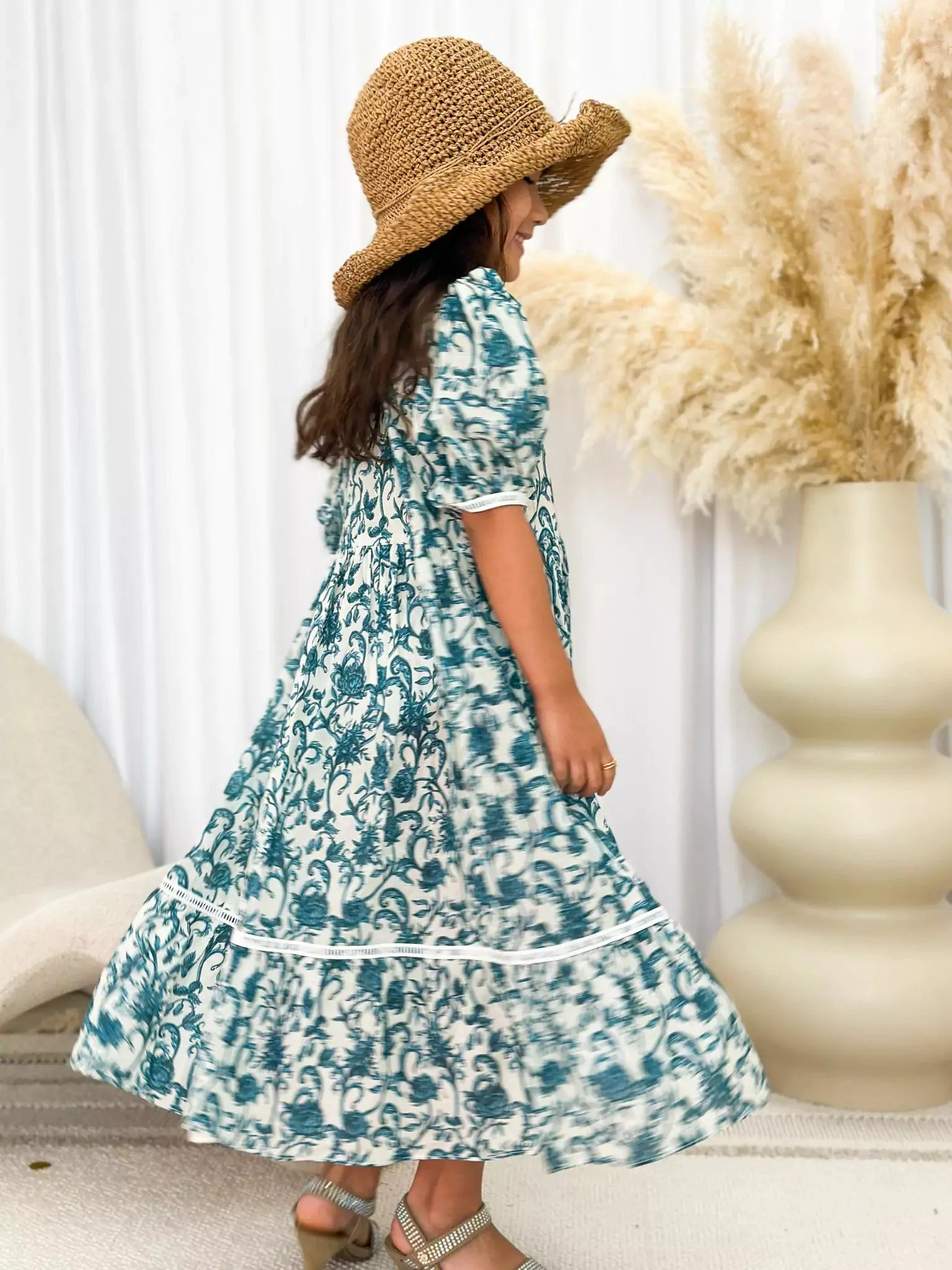 Mini French Flora Lace Long Dress - Image 5