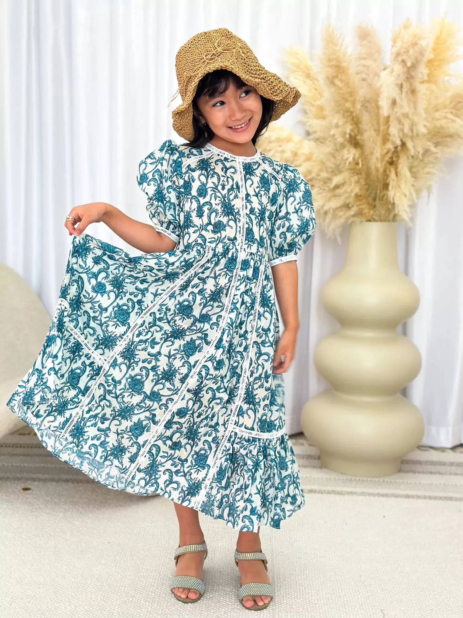 Mini French Flora Lace Long Dress - Image 7