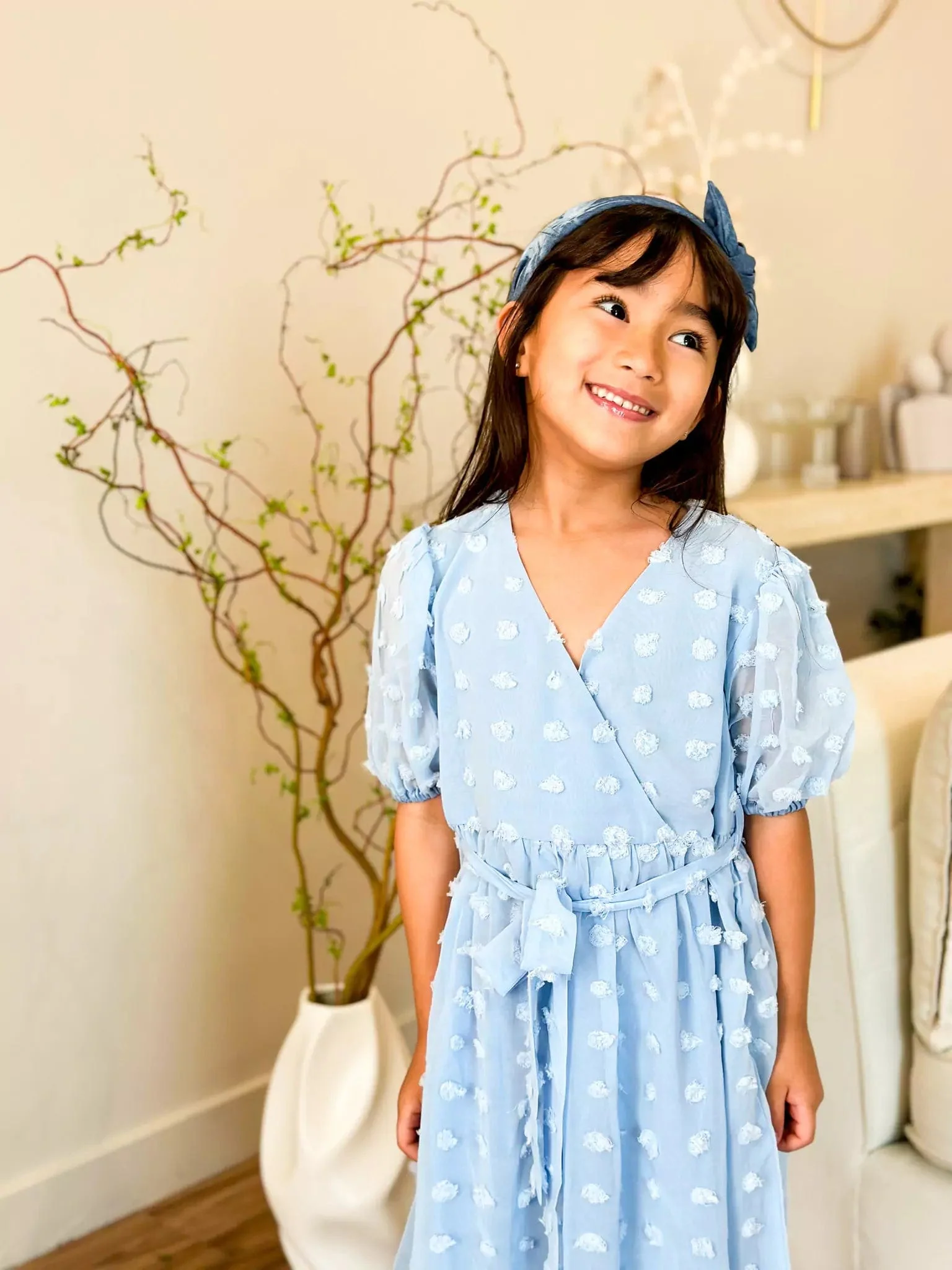 Mini Glacial Texture Dress - Sky blue - Image 5