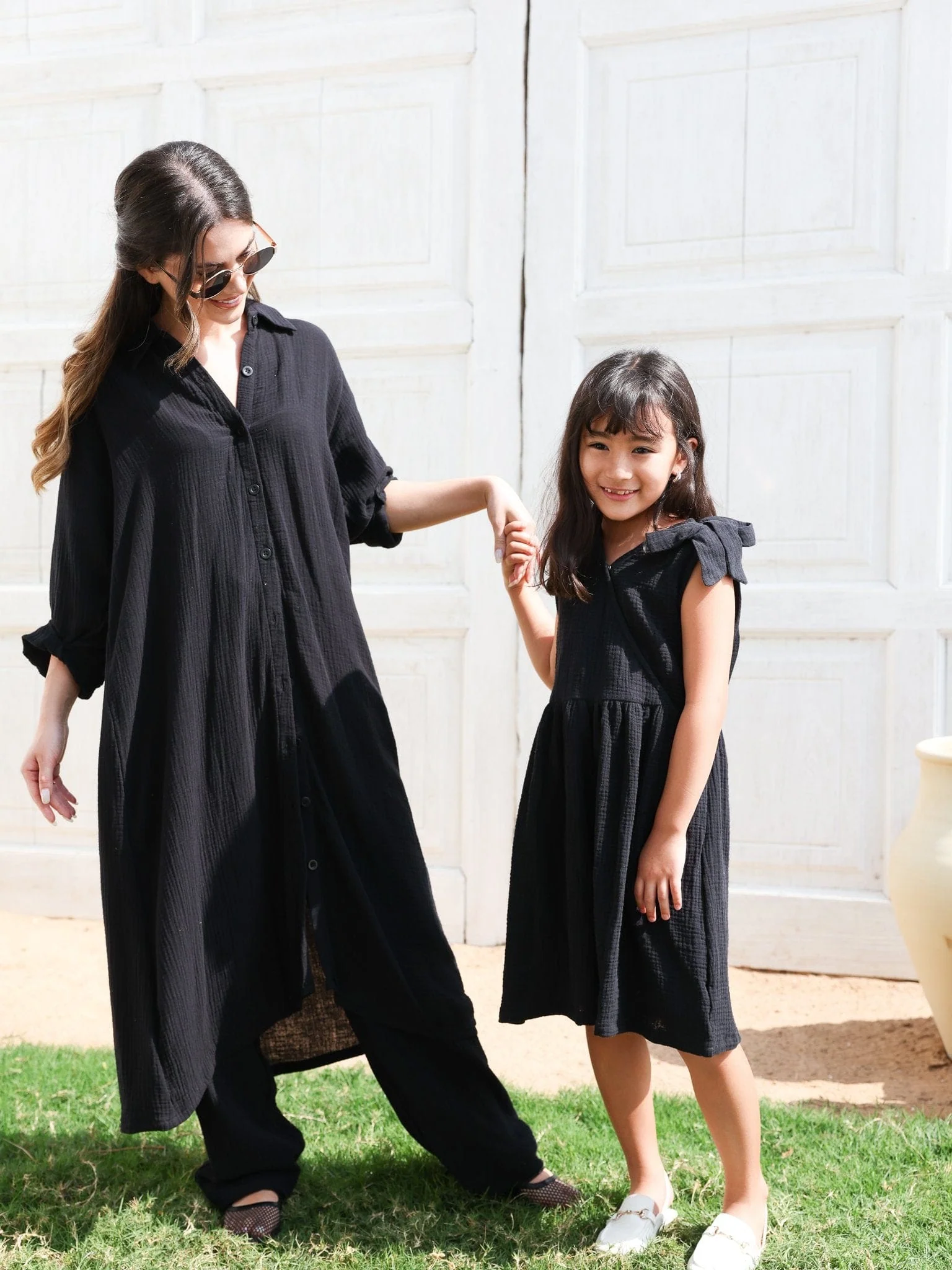 Mini Gothic Muzlin Black Dress - Image 9