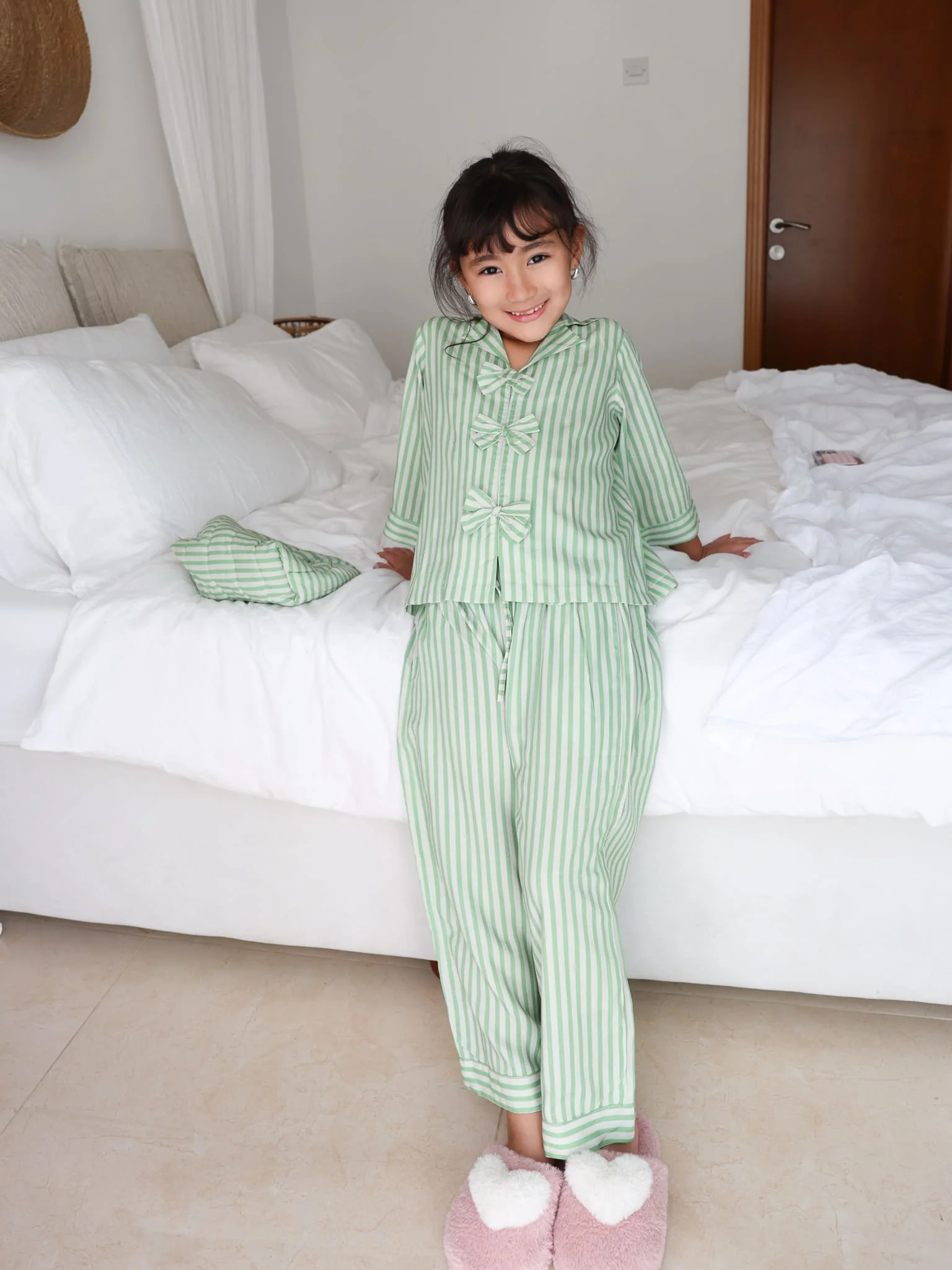 Mini Hushie Green Lounge Co Ord Set - Image 4
