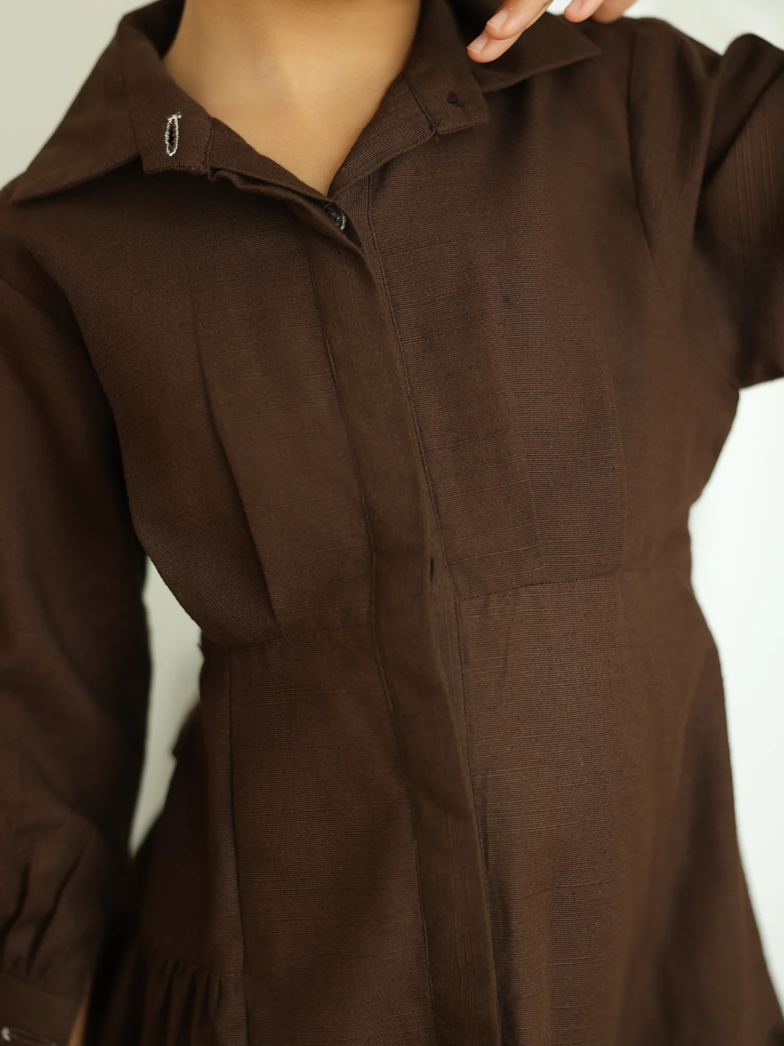 Mini Micah Brown Dress For Girls - Image 2
