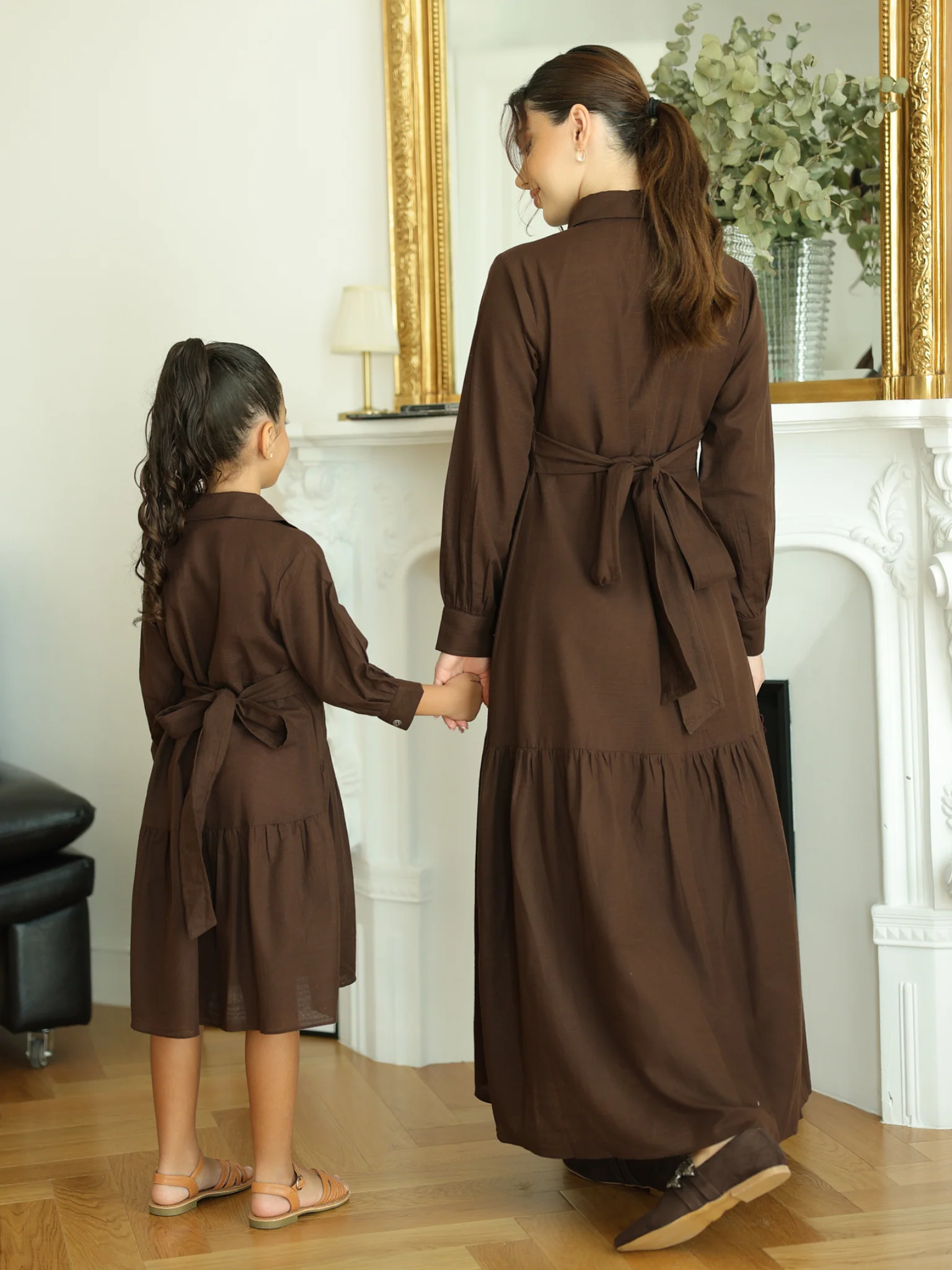Mini Micah Brown Dress For Girls - Image 7