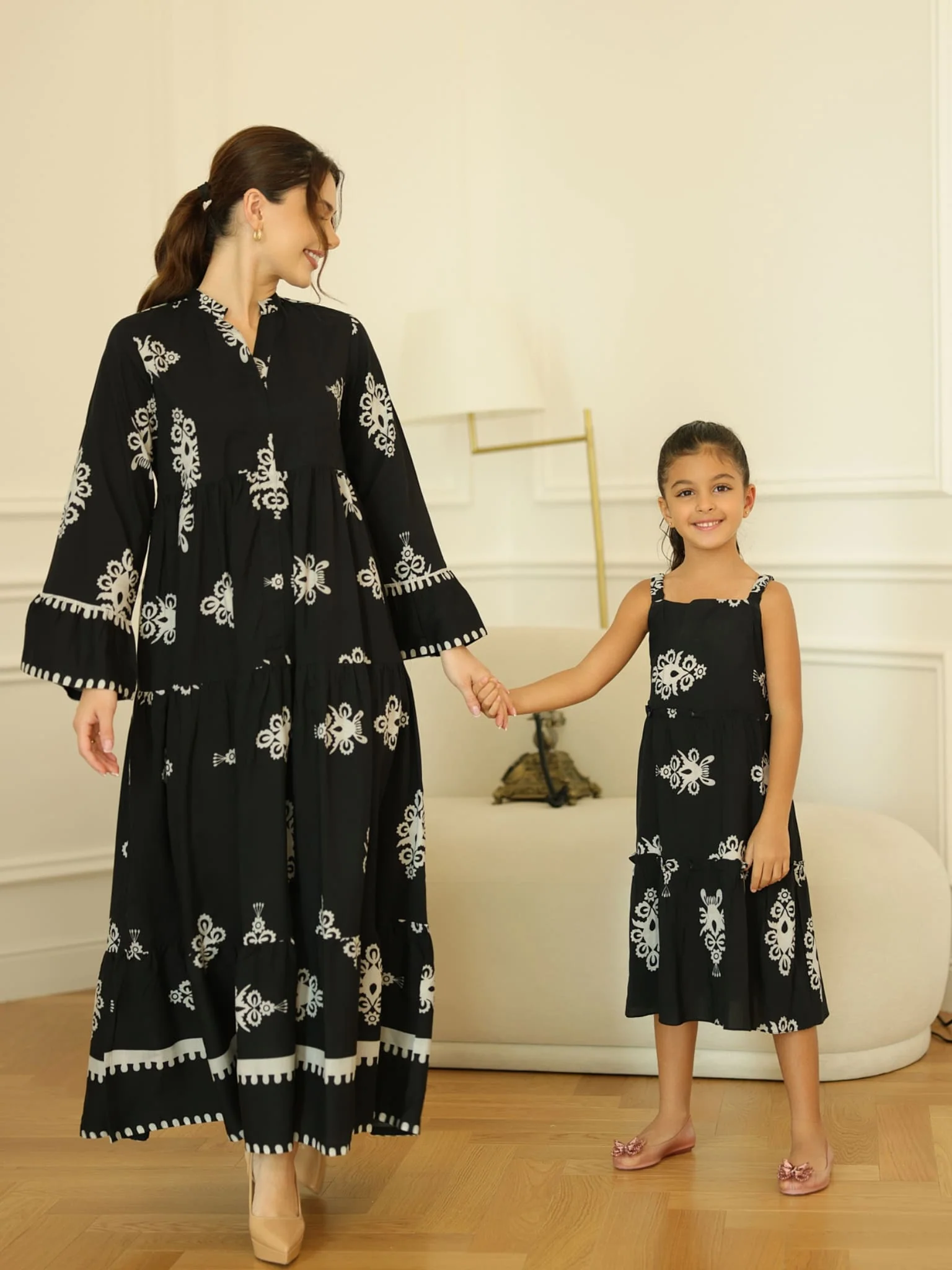 Mini Morvina Black Dress For Girls - Image 3