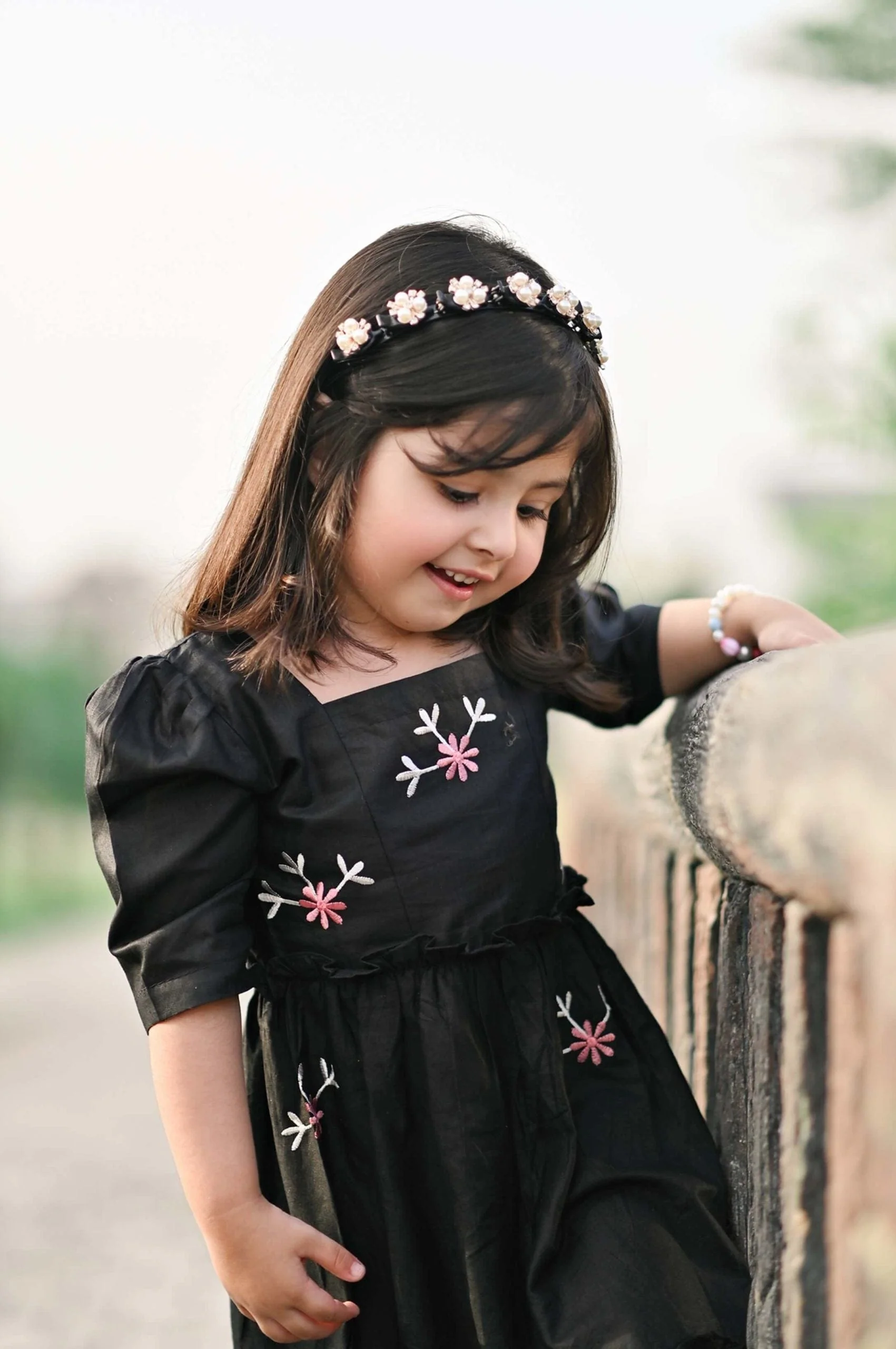 Mini Nova Black Embroidered Dress - Image 12