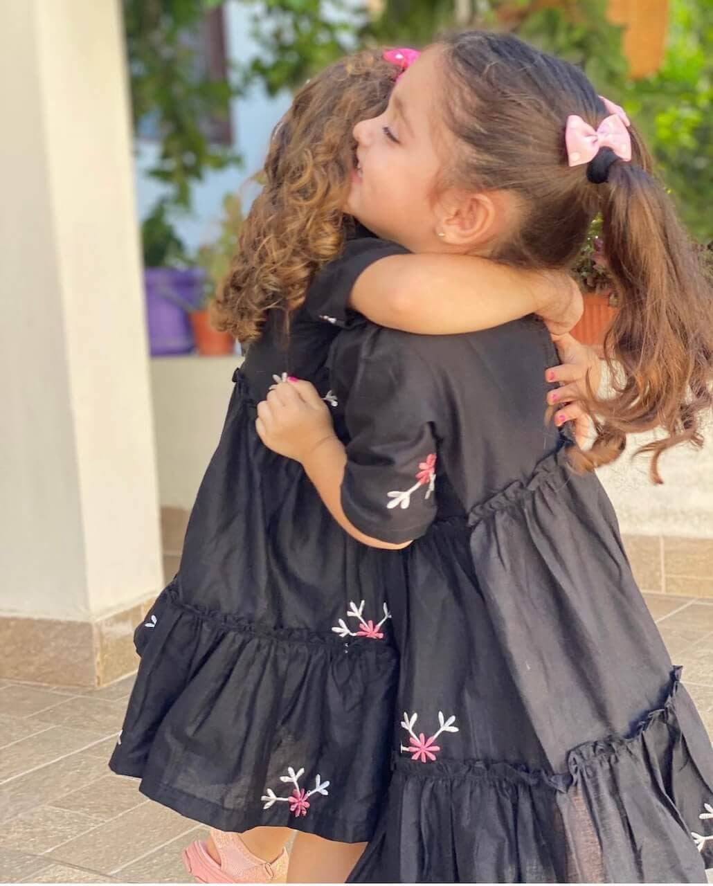 Mini Nova Black Embroidered Dress - Image 13