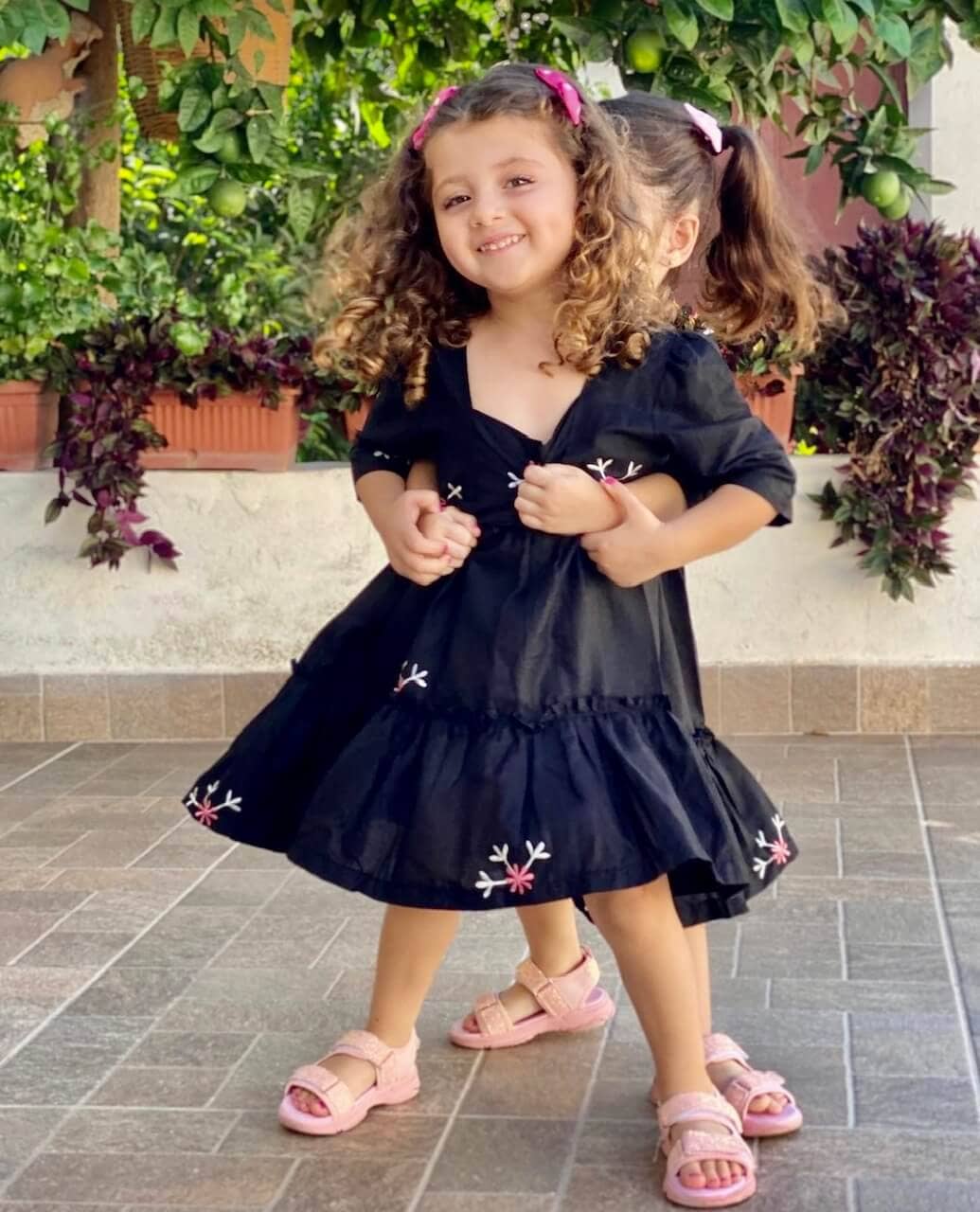 Mini Nova Black Embroidered Dress - Image 8