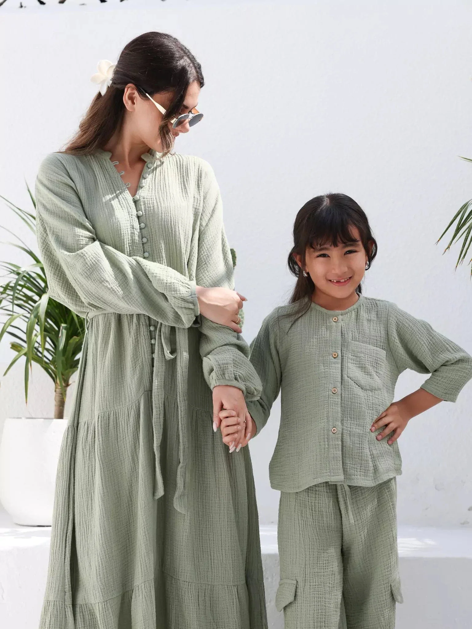Mini Ophelia Pastel Green Co Ord Set - Image 6