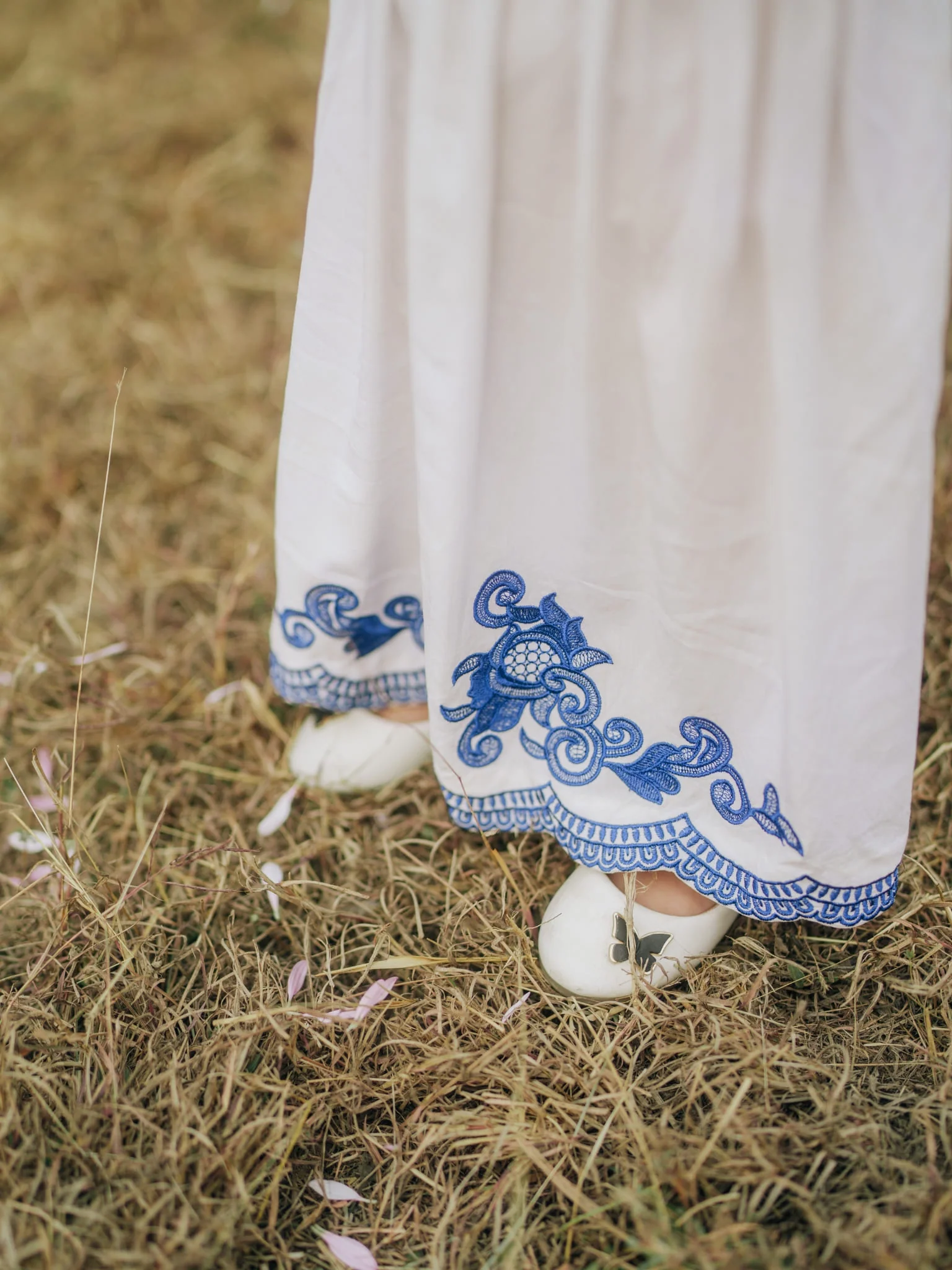 Mini Rinza Embroidered Skirt And Shirt Set For Girls - Image 4