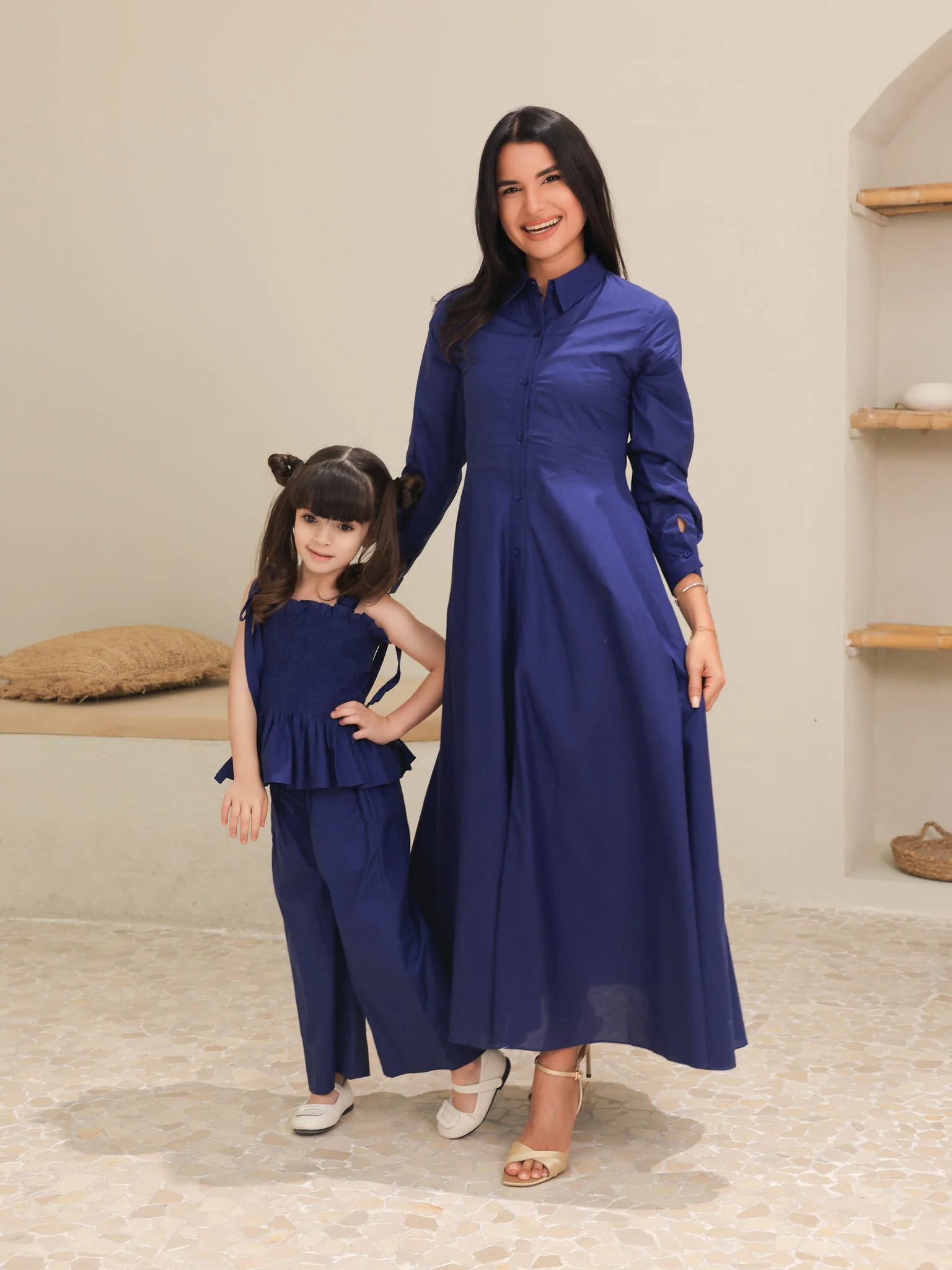 Mini Rivea Blue Cotton Co Ord Set - Image 6