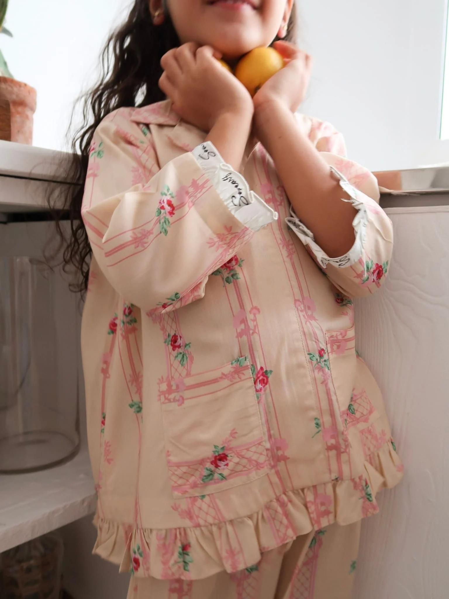Mini Rossbee Frill Lounge Co Ord Set For Girls - Image 2