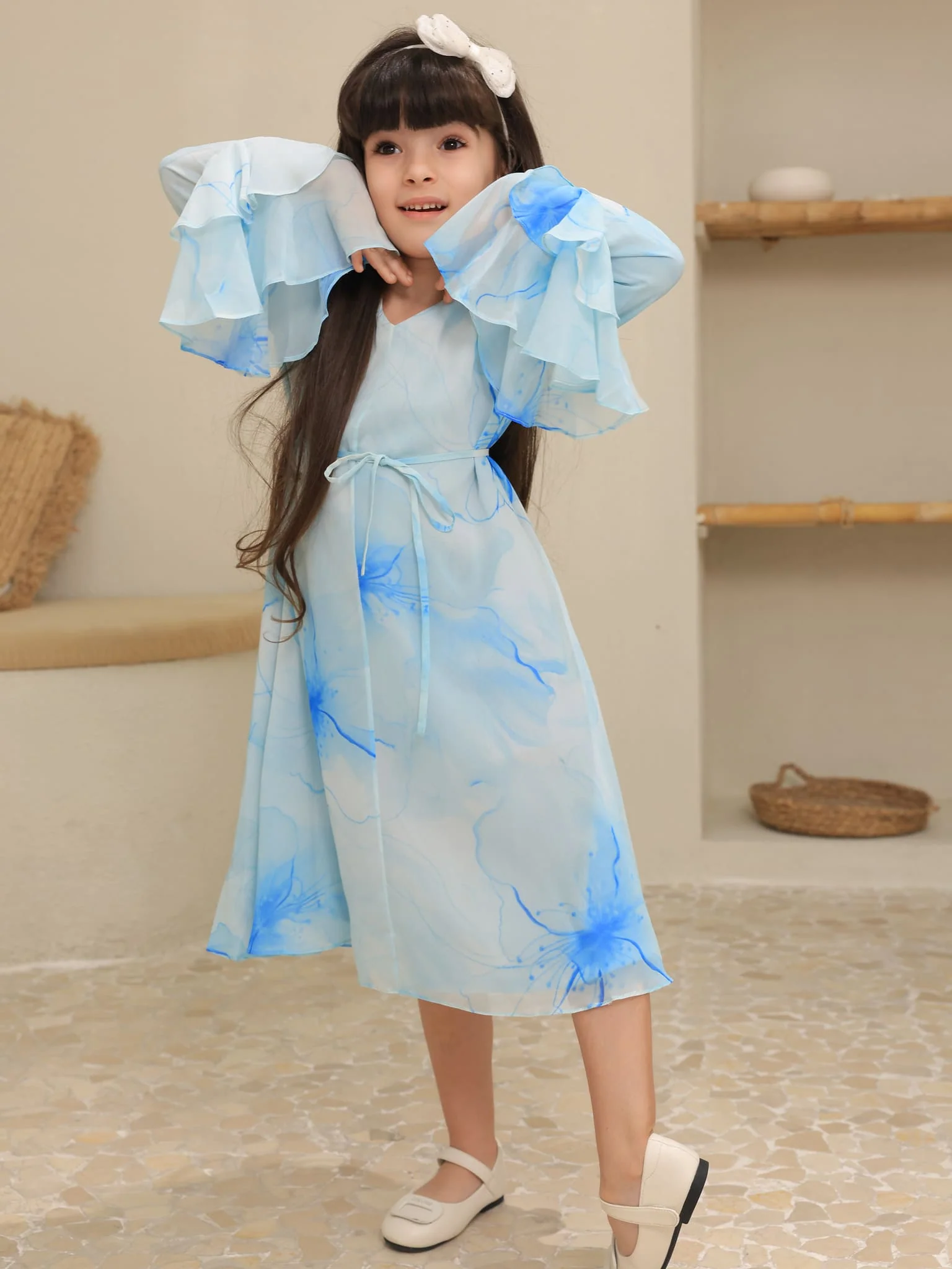 Mini Sakura Mist Blue Dress