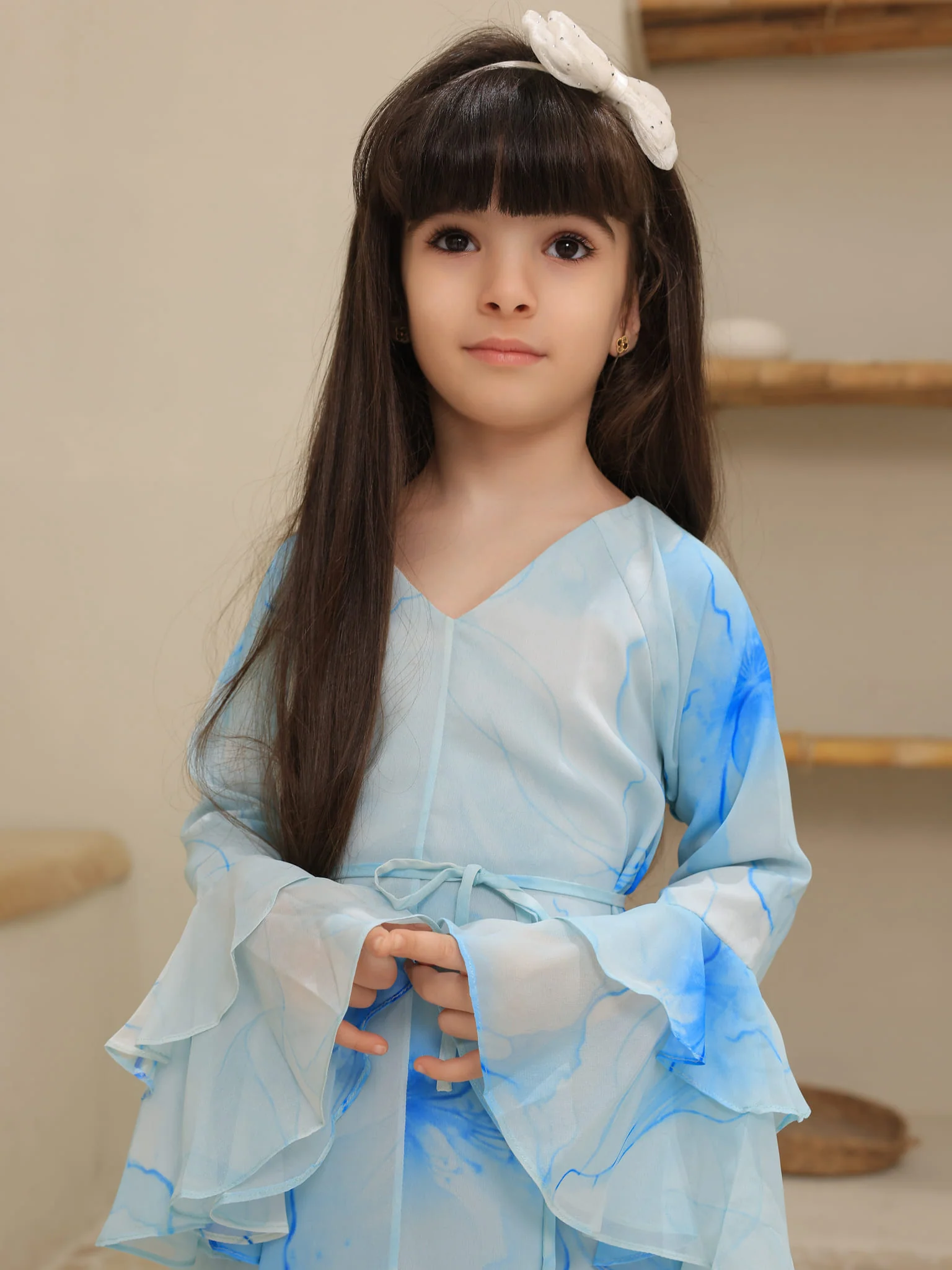 Mini Sakura Mist Blue Dress - Image 2