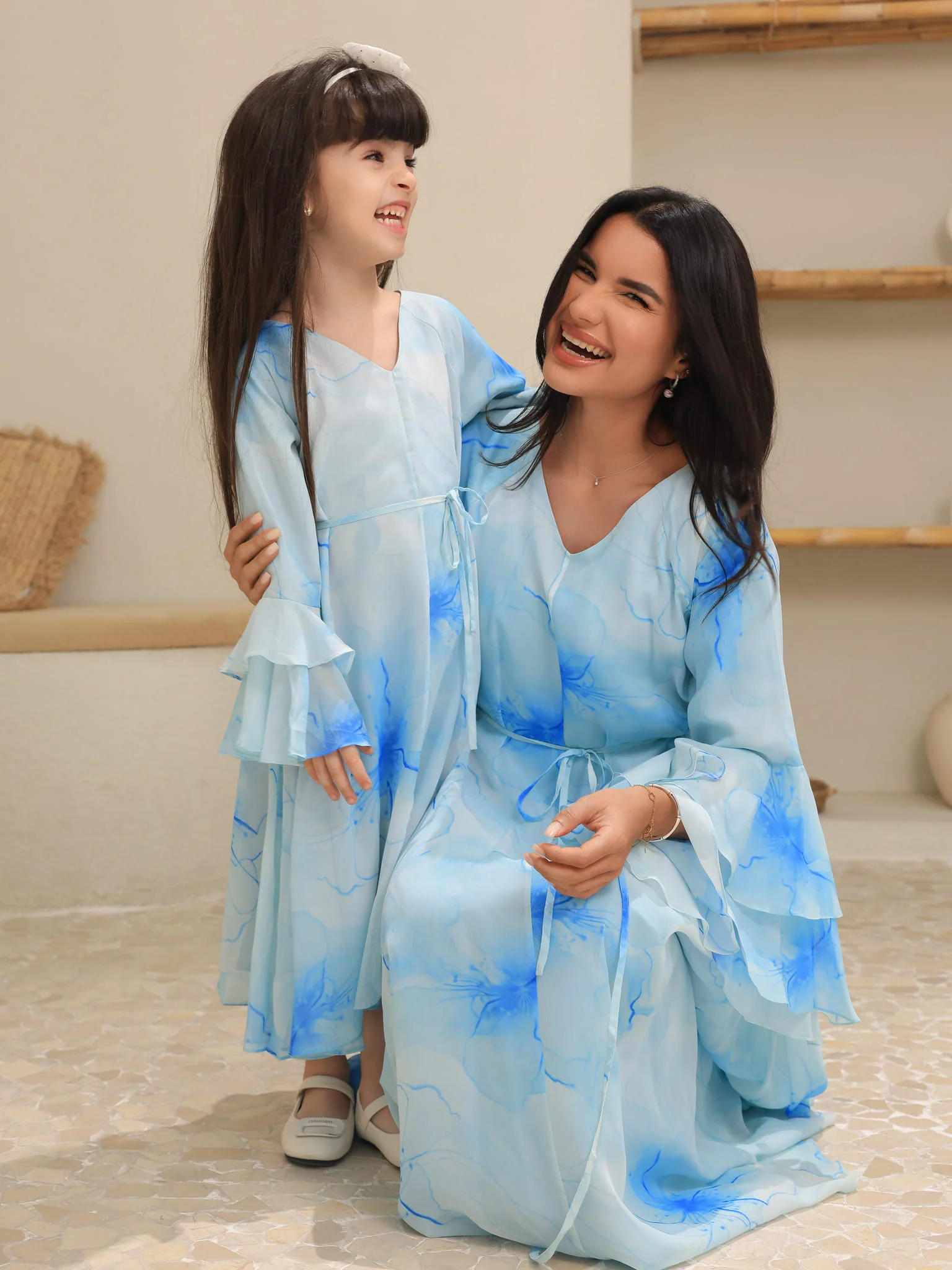 Mini Sakura Mist Blue Dress - Image 4