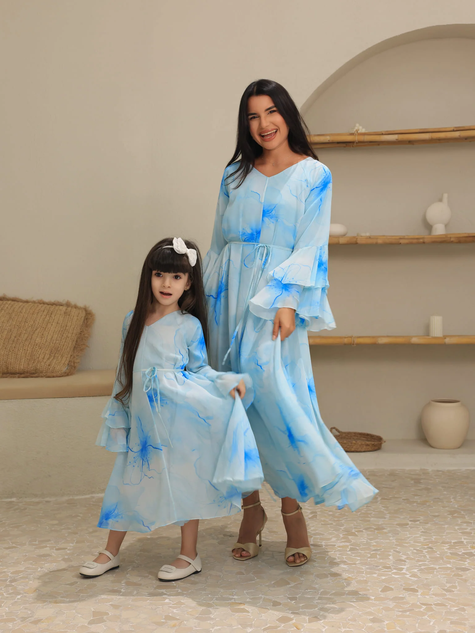 Mini Sakura Mist Blue Dress - Image 6
