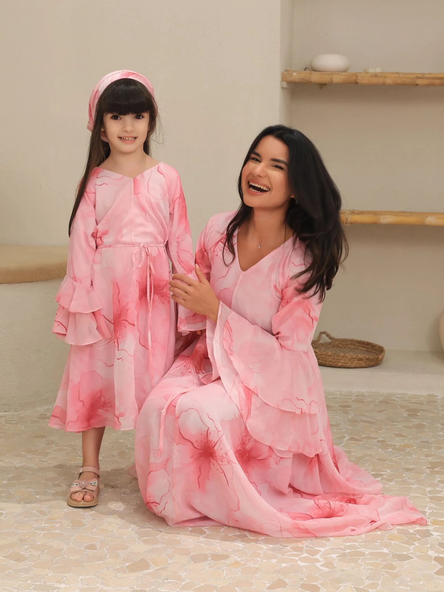 Mini Sakura Mist Pink Dress - Image 11
