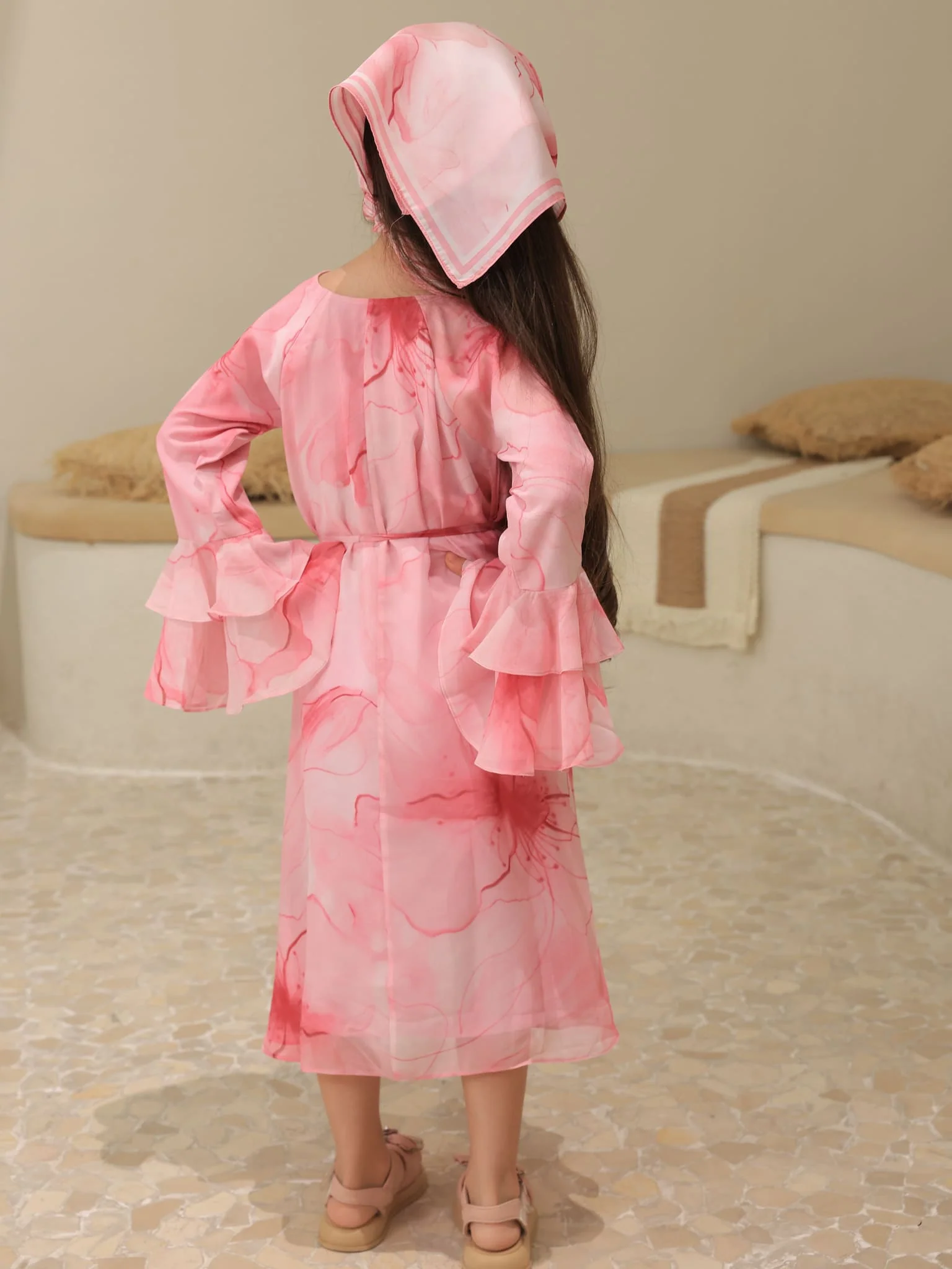 Mini Sakura Mist Pink Dress - Image 3