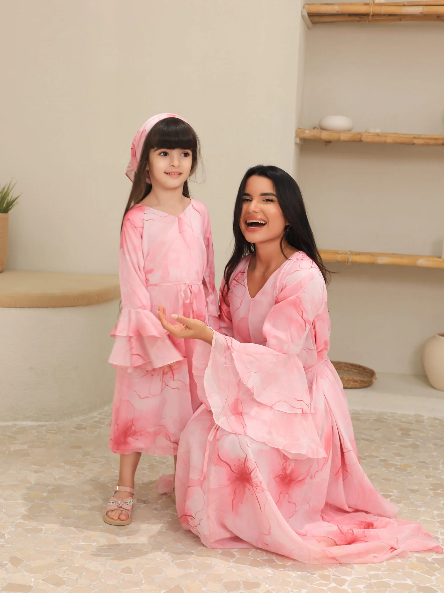 Mini Sakura Mist Pink Dress - Image 4