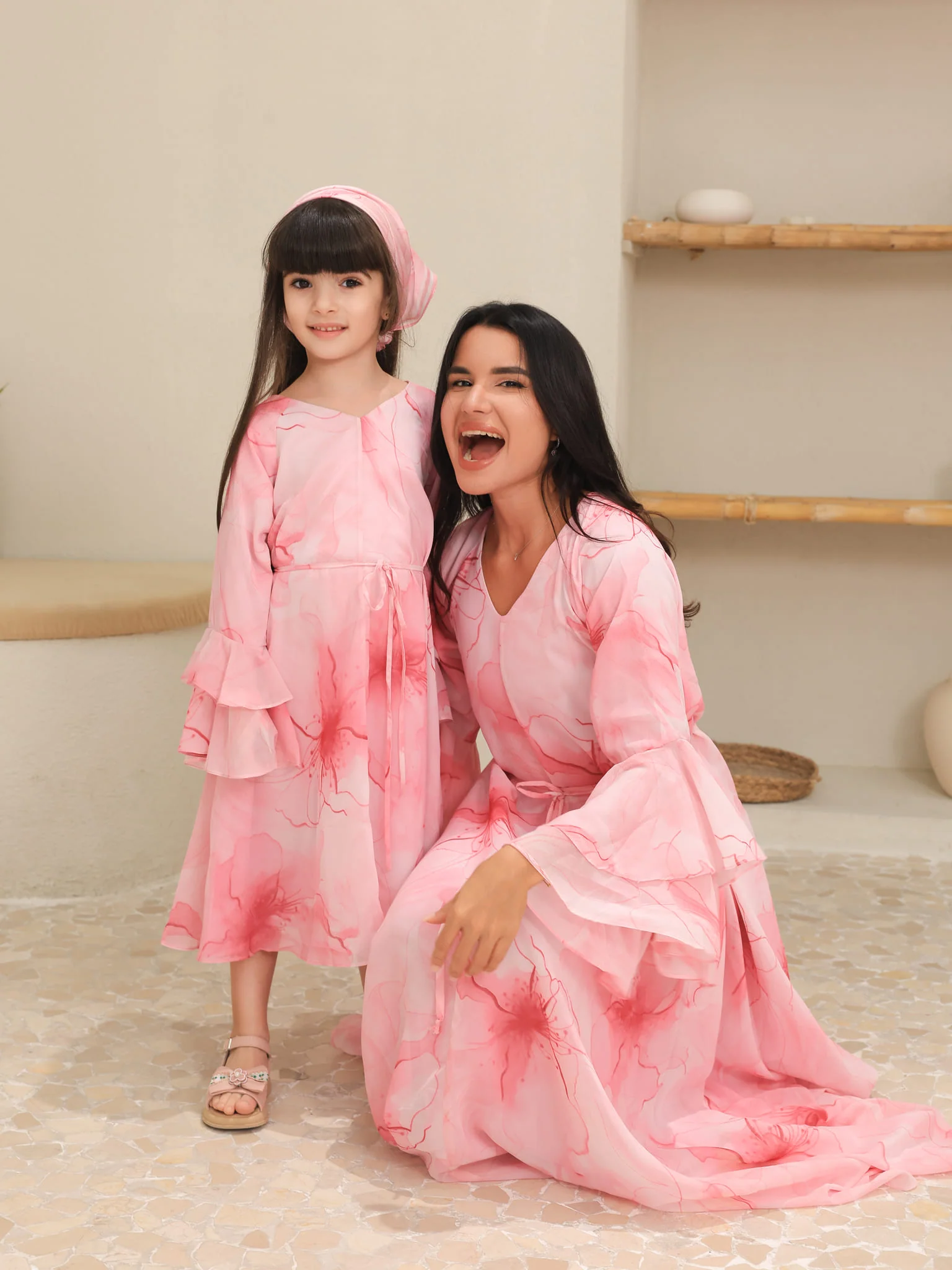 Mini Sakura Mist Pink Dress - Image 6