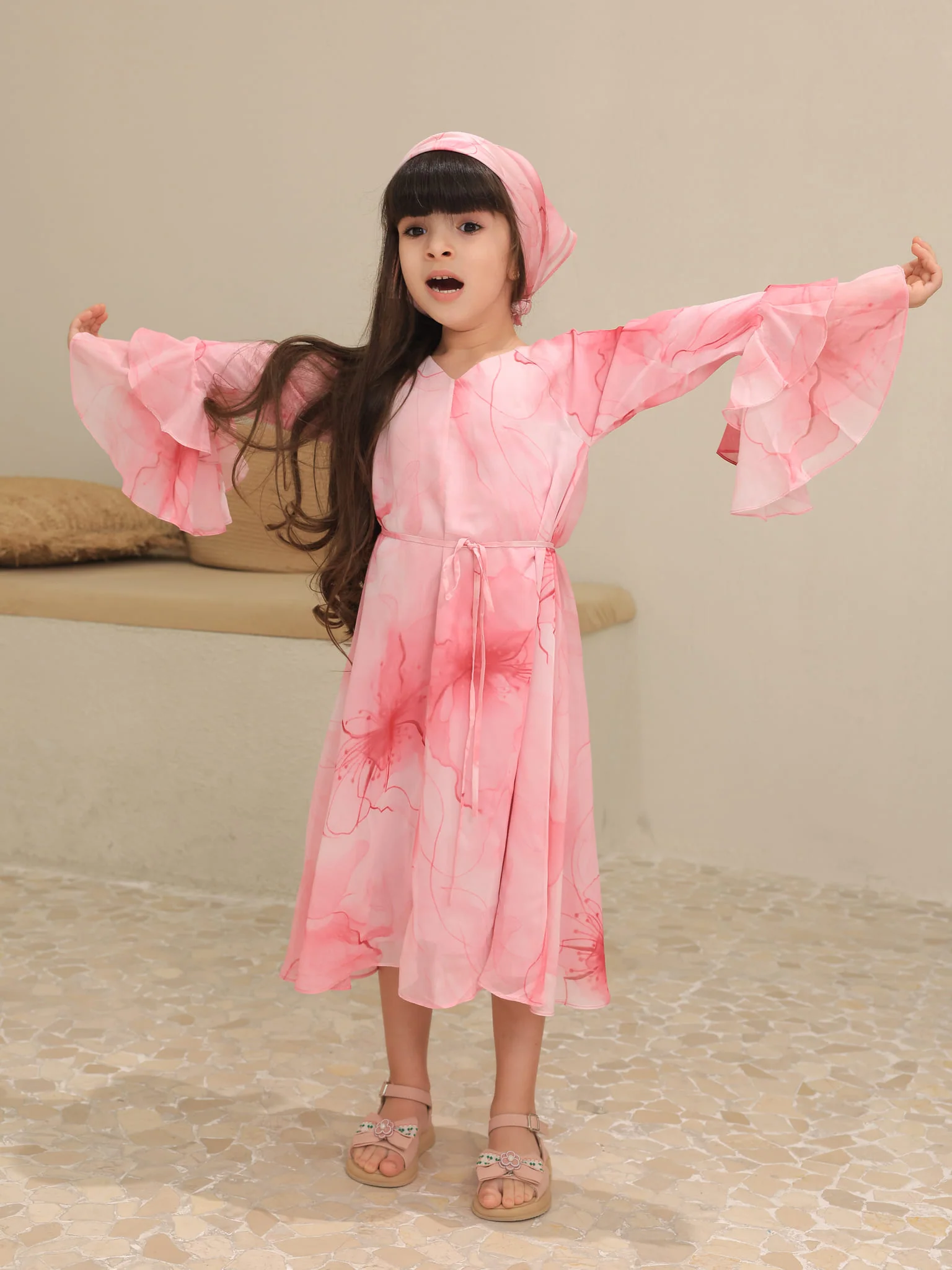 Mini Sakura Mist Pink Dress - Image 7