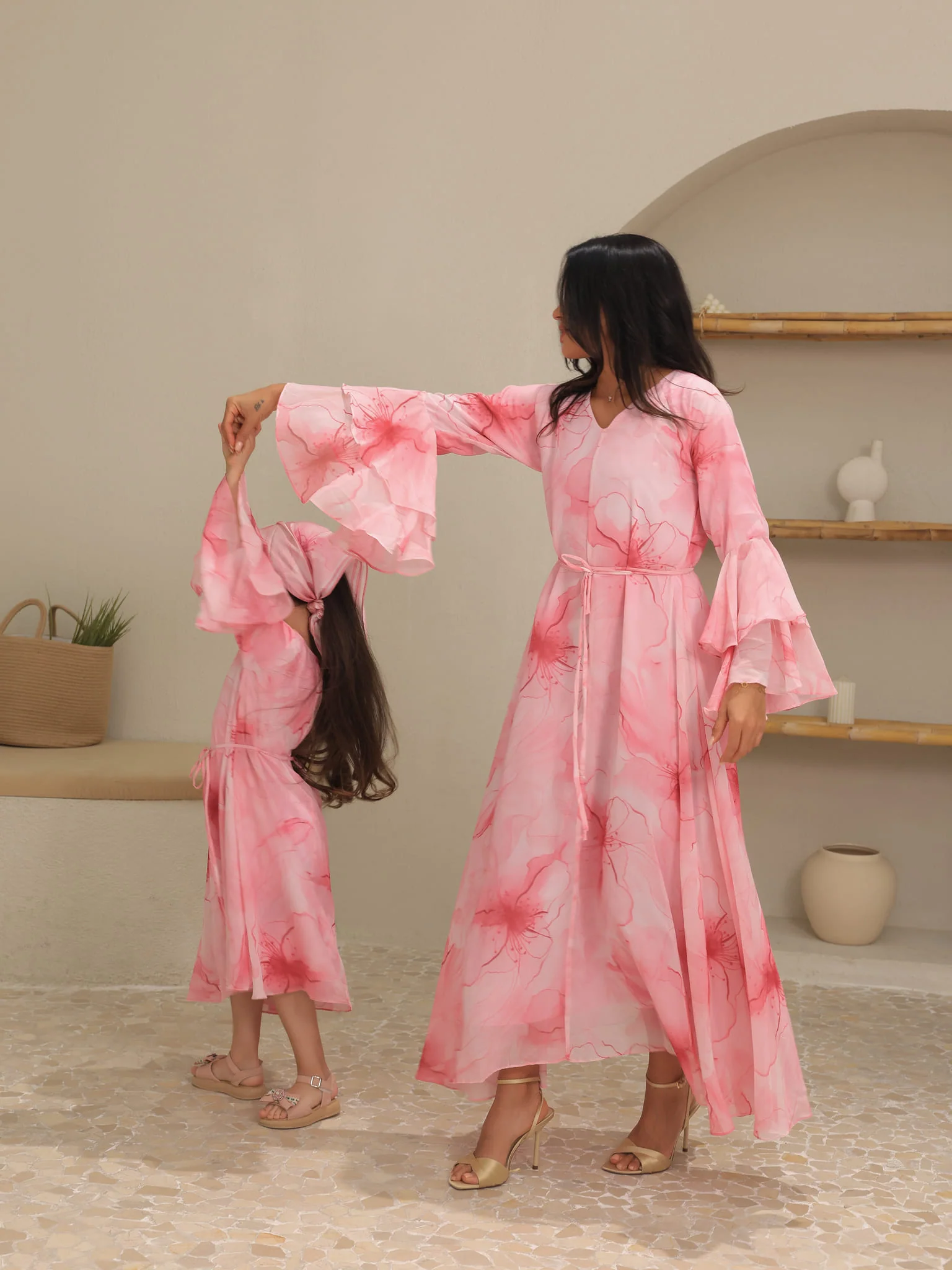 Mini Sakura Mist Pink Dress - Image 8
