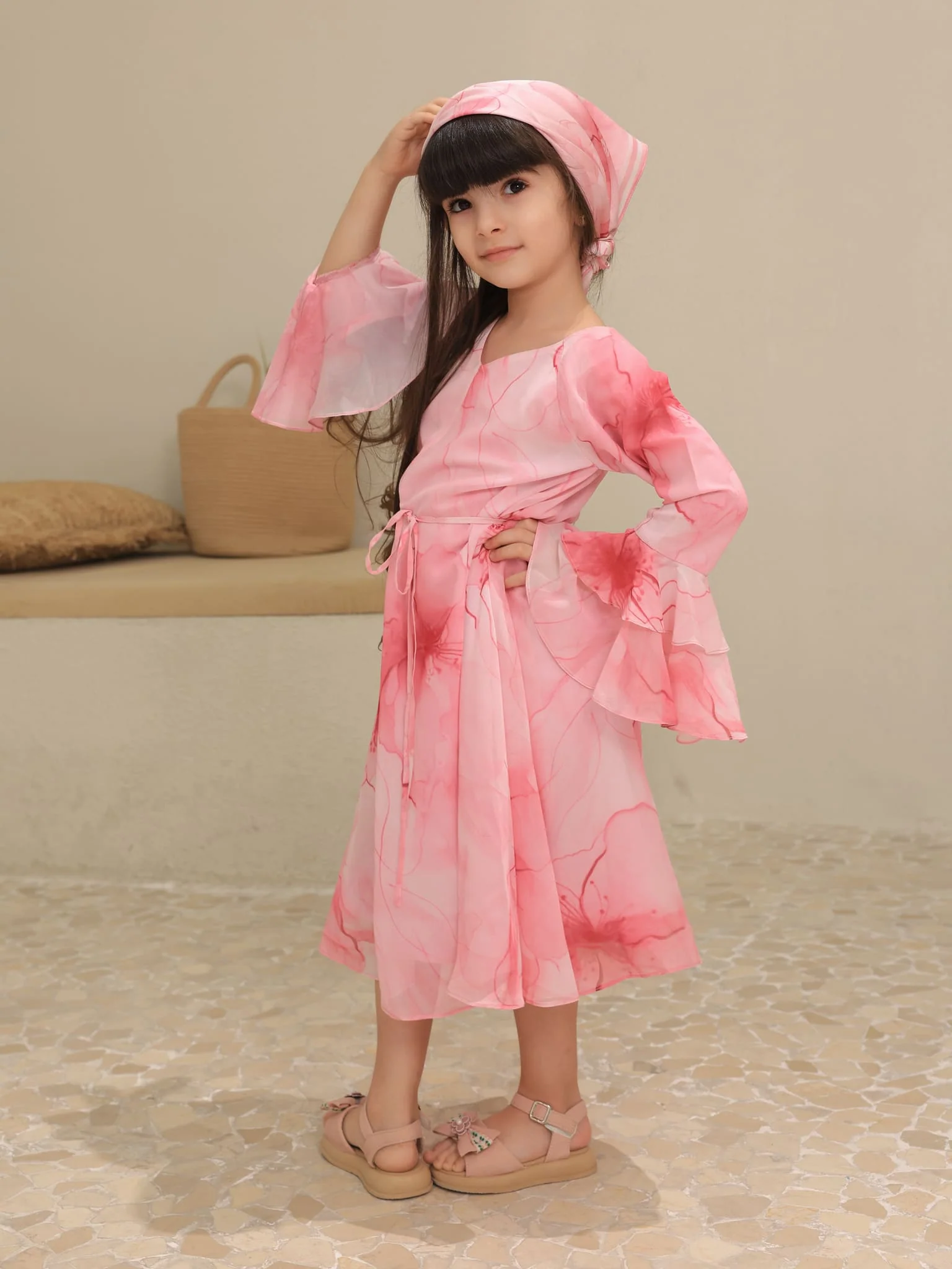 Mini Sakura Mist Pink Dress - Image 9
