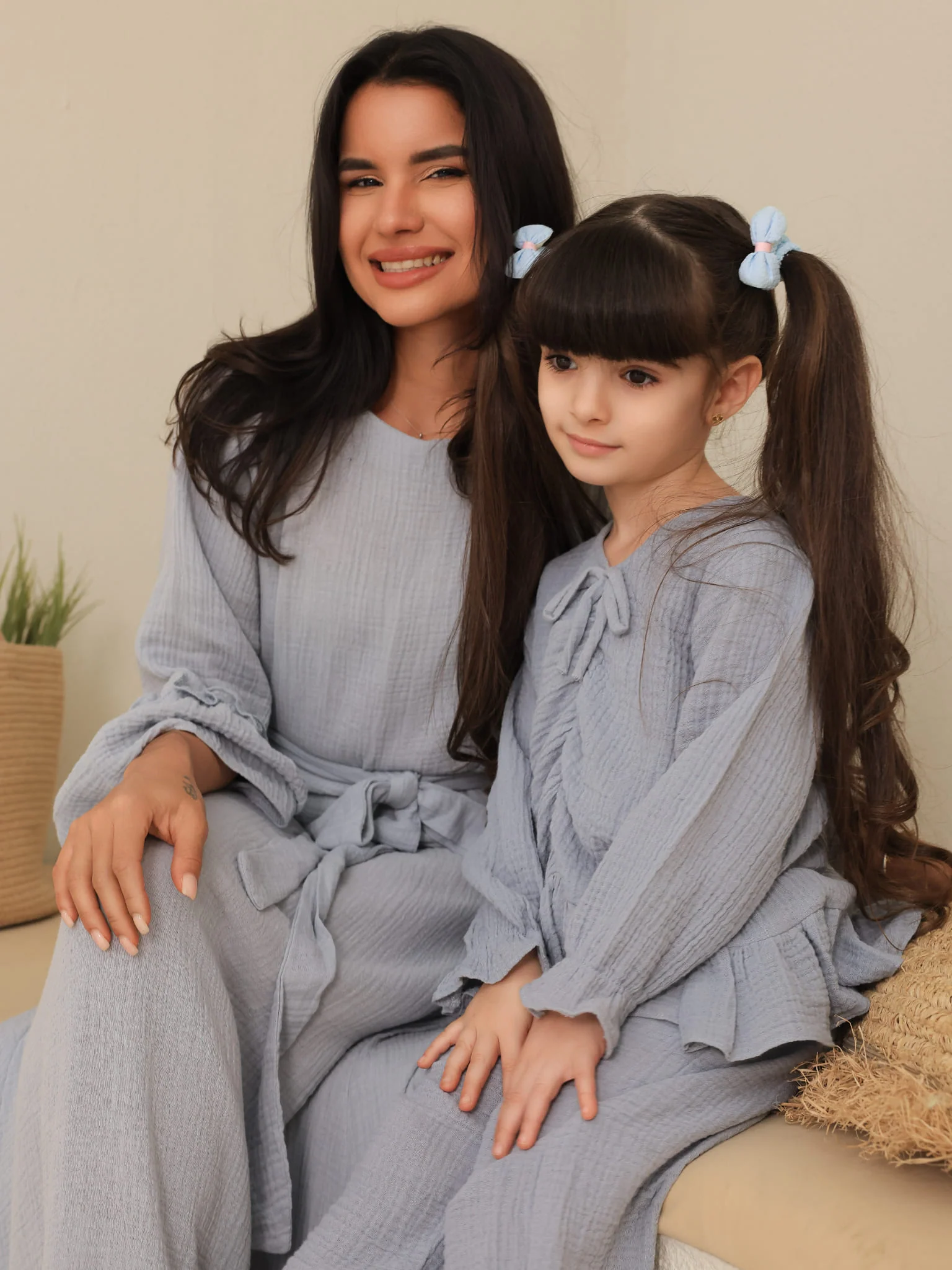 Mini Skyward Muslin Blue Co Ord Set - Image 6