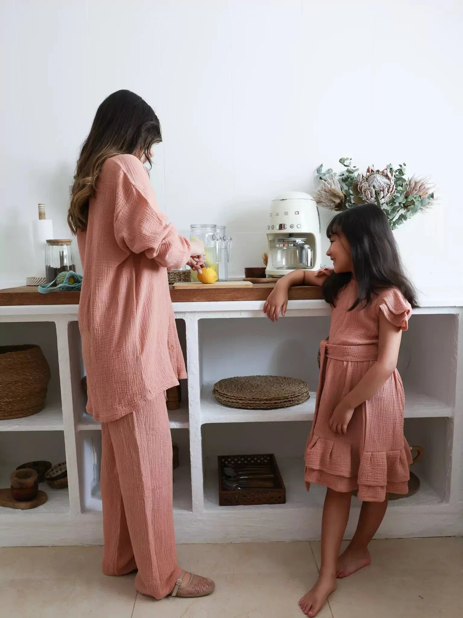 Mini Sloane Pastel Pink Dress For Girls - Image 10