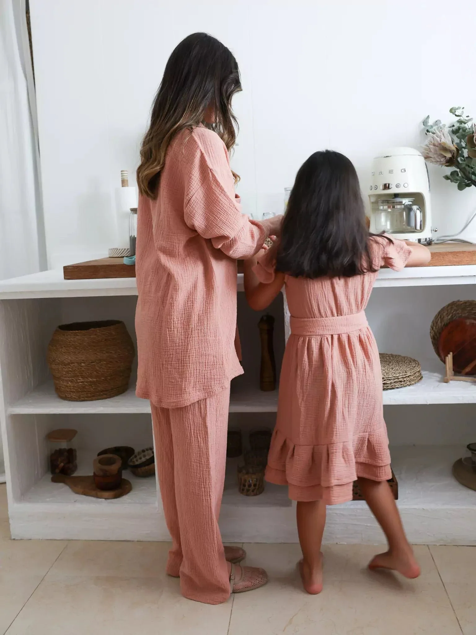 Mini Sloane Pastel Pink Dress For Girls - Image 11