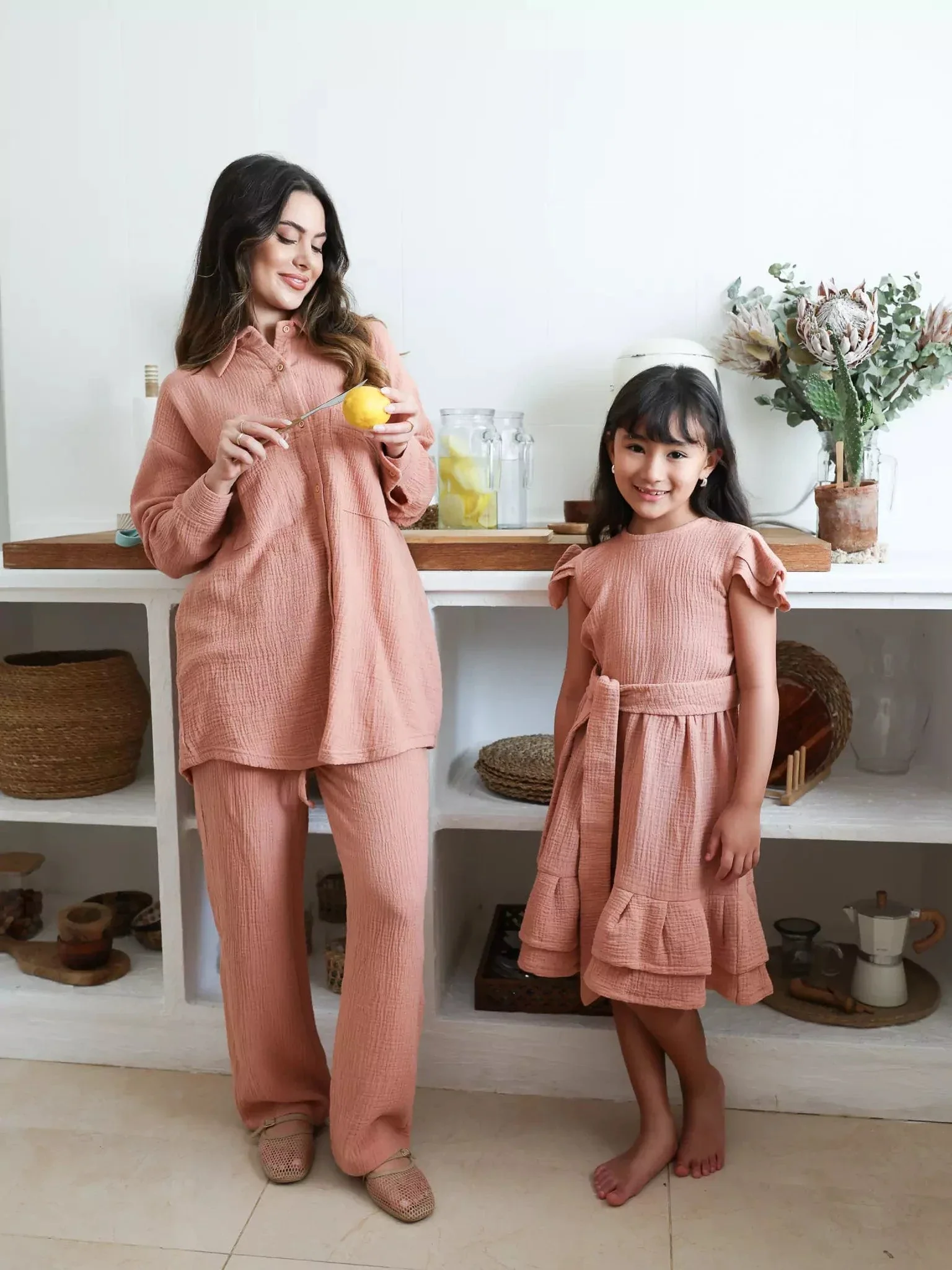 Mini Sloane Pastel Pink Dress For Girls - Image 7