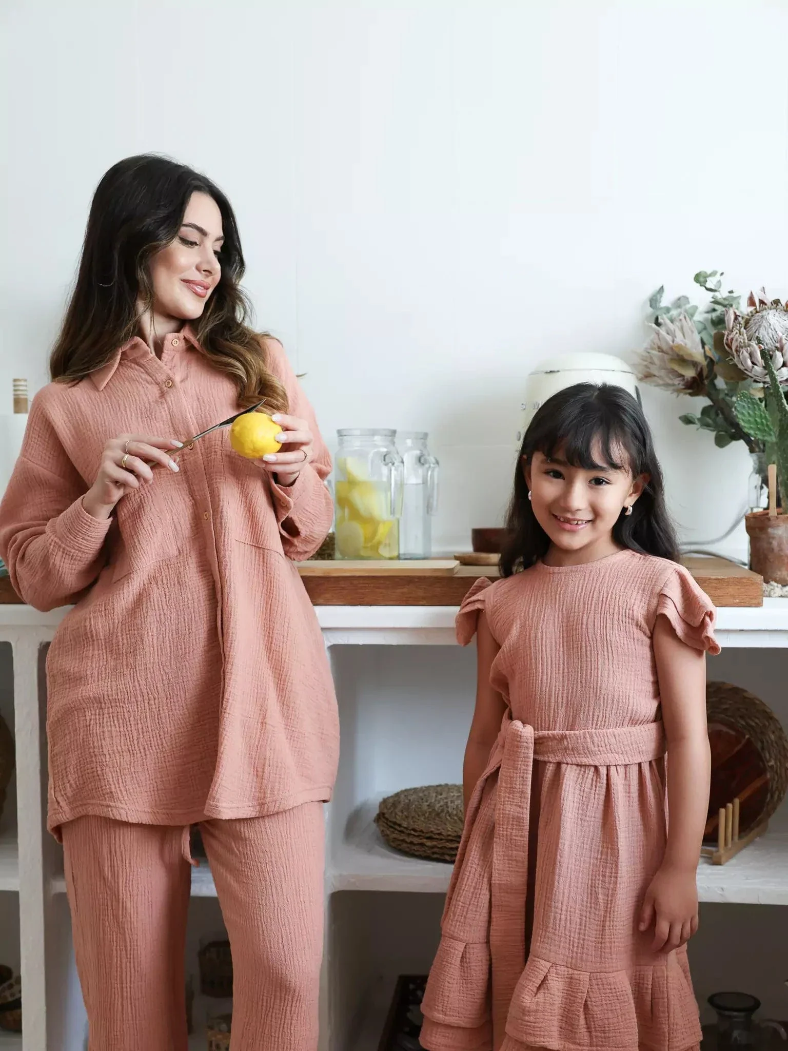 Mini Sloane Pastel Pink Dress For Girls - Image 8