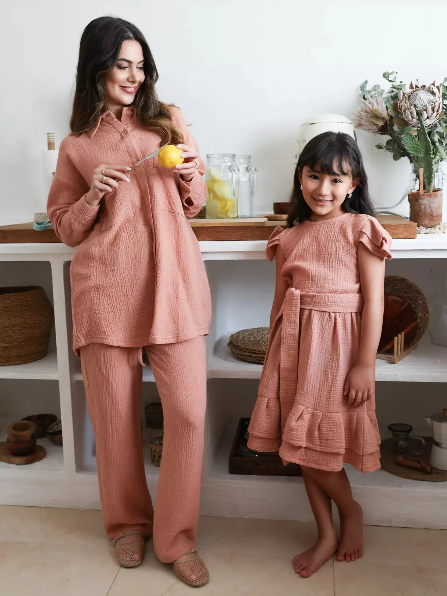 Mini Sloane Pastel Pink Dress For Girls - Image 9