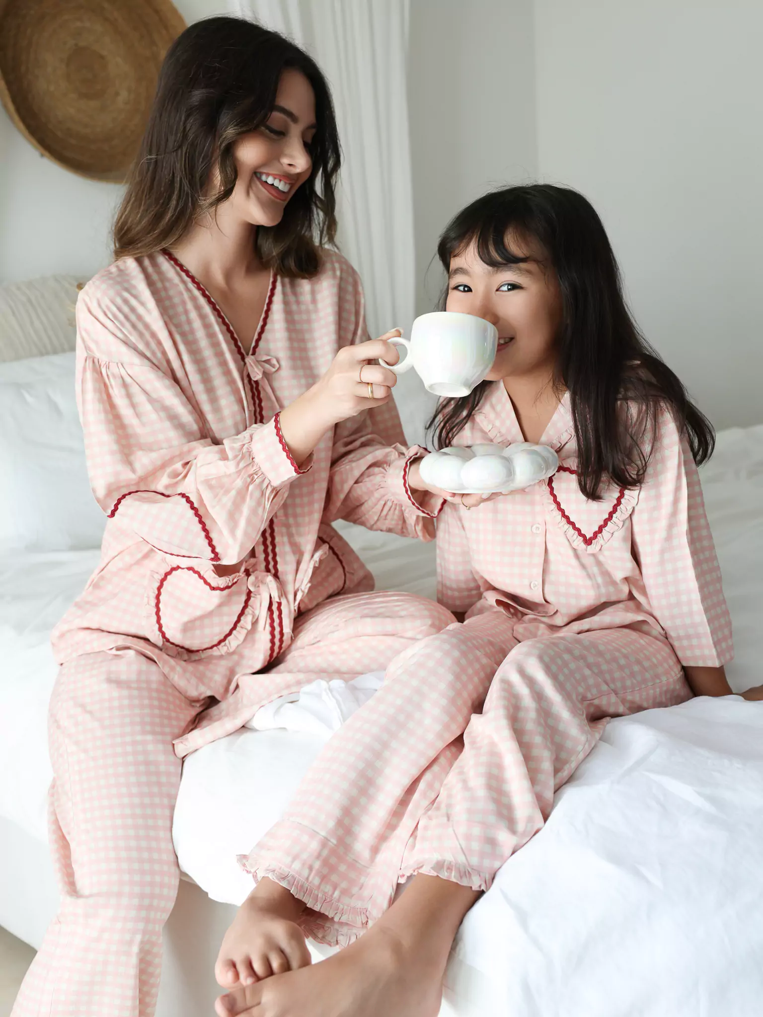 Mini Soffie Pink Heart Lounge Co Ord Set - Image 4