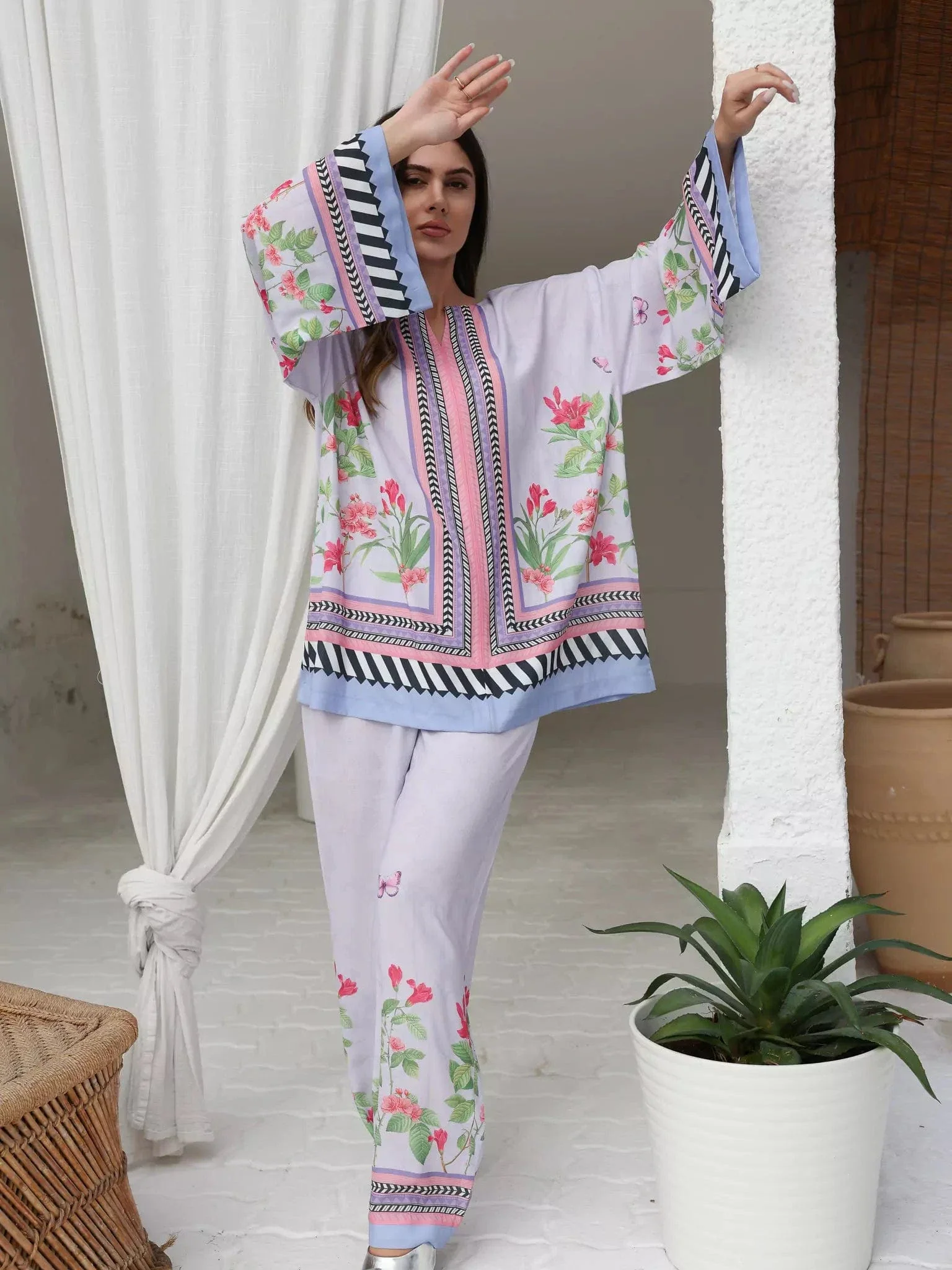 Mini Wisteria Co Ord Set For Girls - Image 5