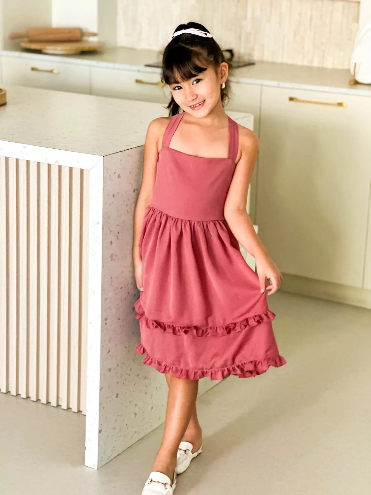 Mini Zelie Frill Dress For Girls - Image 5